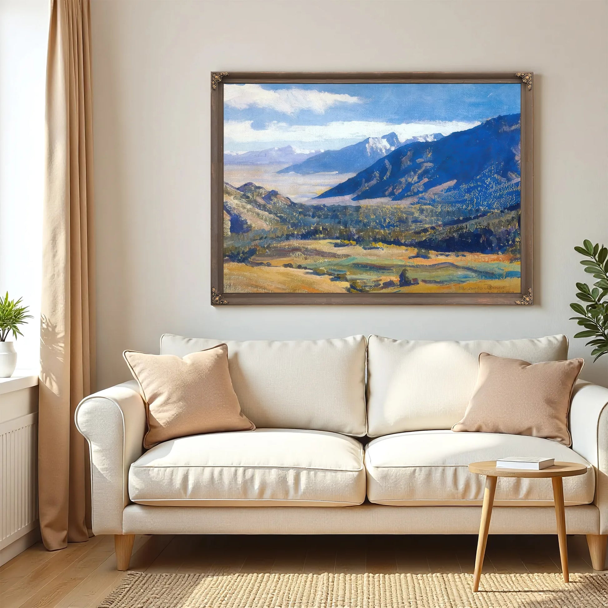 Sierra Nevada From The Desert By Maynard Dixon Fine Art Print