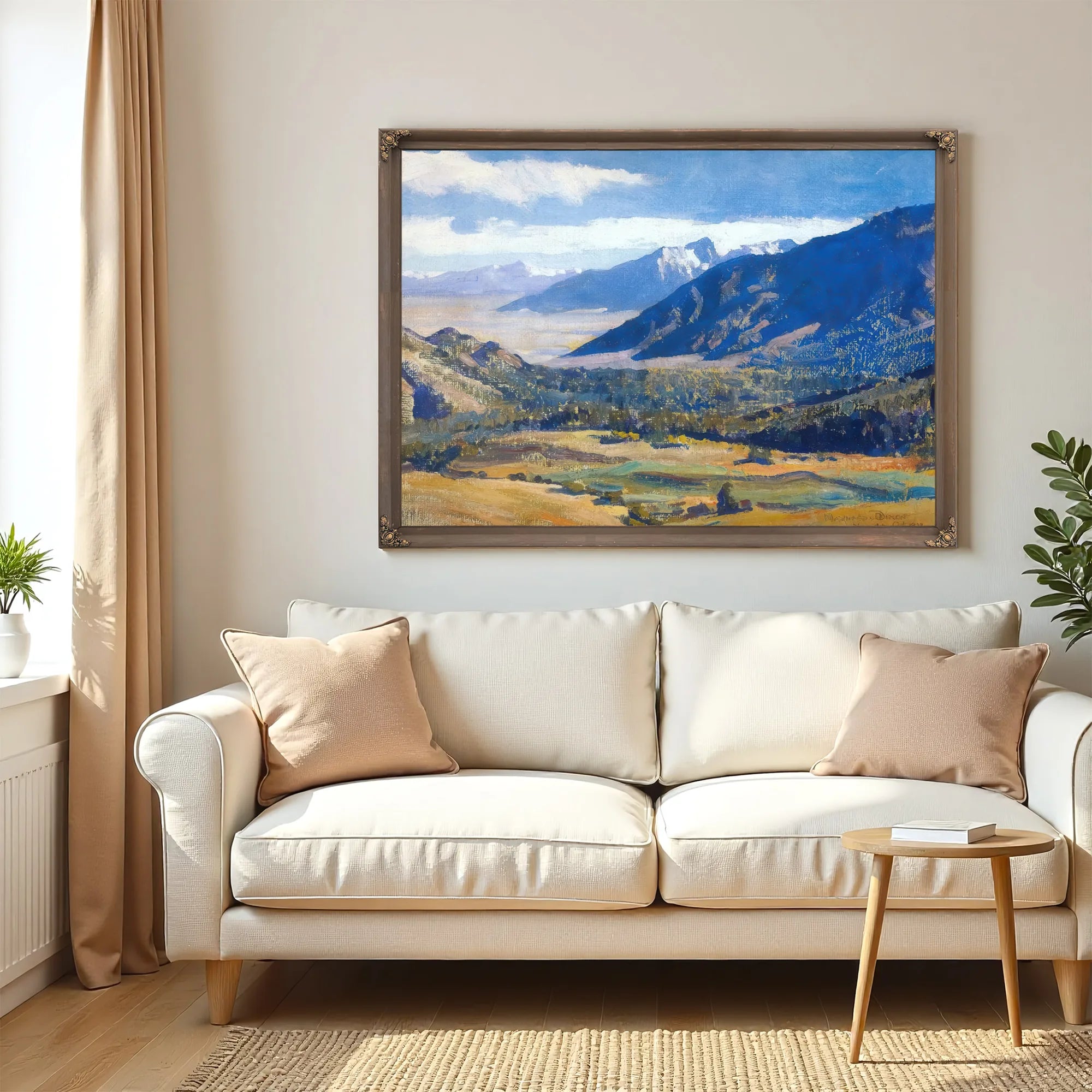 Sierra Nevada From The Desert By Maynard Dixon Fine Art Print