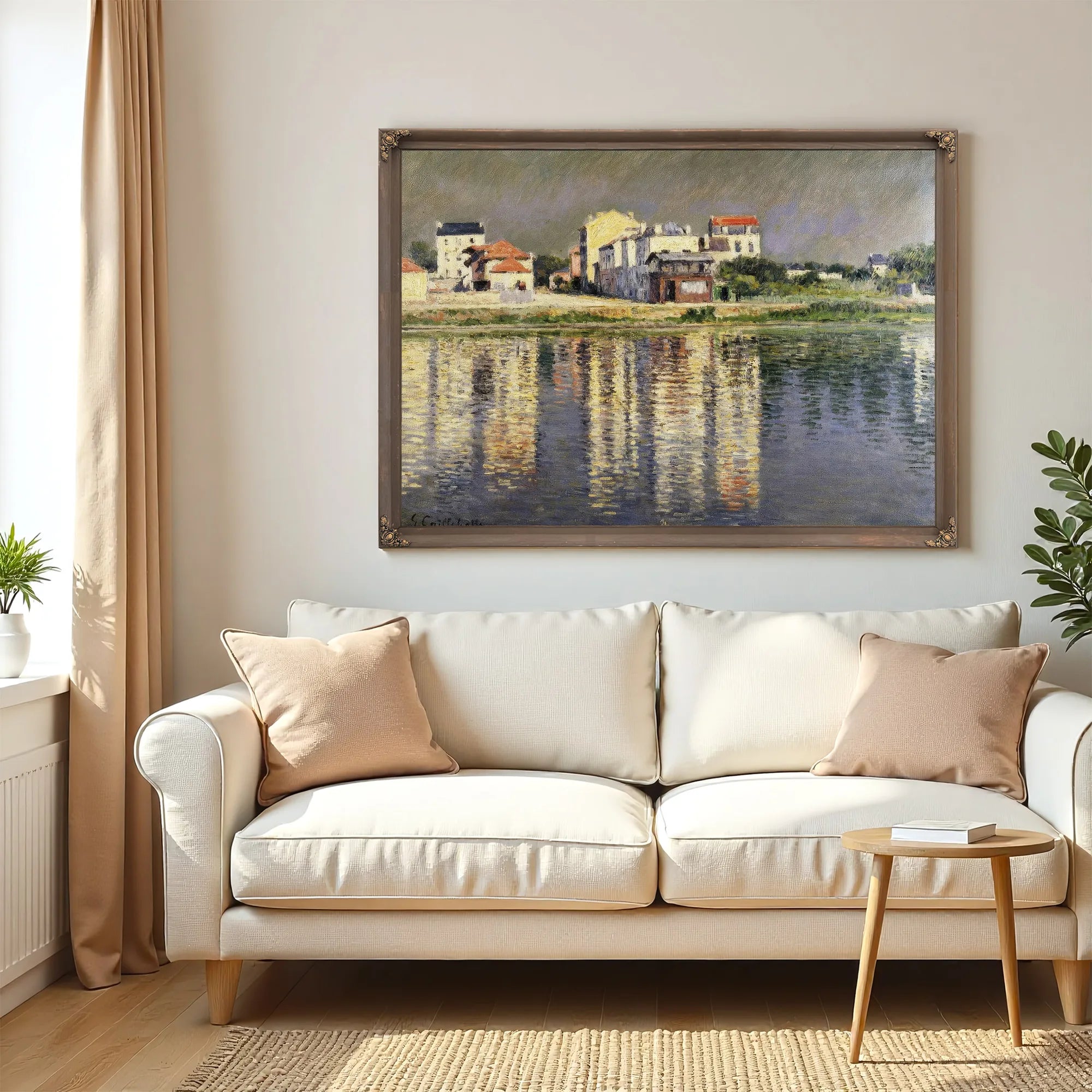 Bord De Seine A Argenteuil By Gustave Caillebotte Fine Art Print