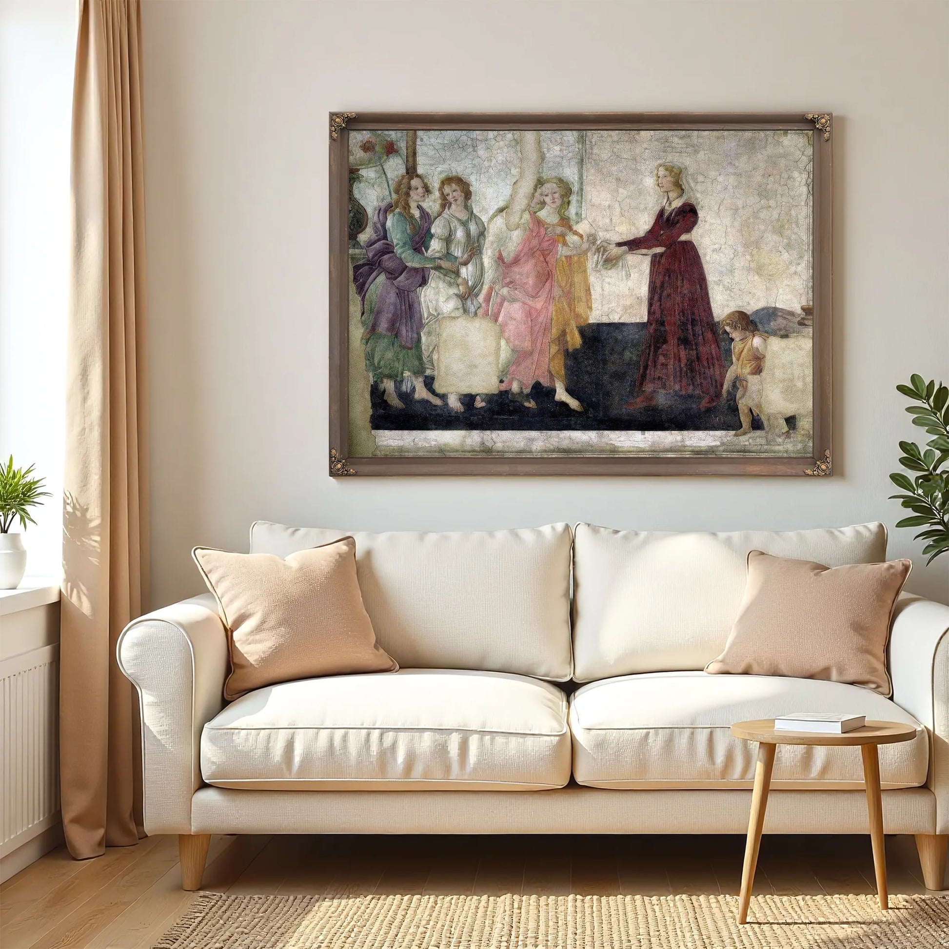 Venus And The Graces Offering Gifts To A Young Girl By Sandro Botticelli Fine Art Print