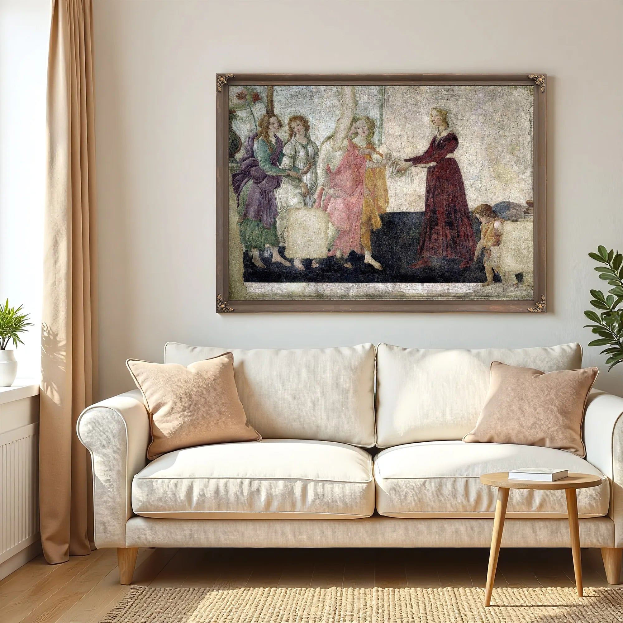 Venus And The Graces Offering Gifts To A Young Girl By Sandro Botticelli Fine Art Print