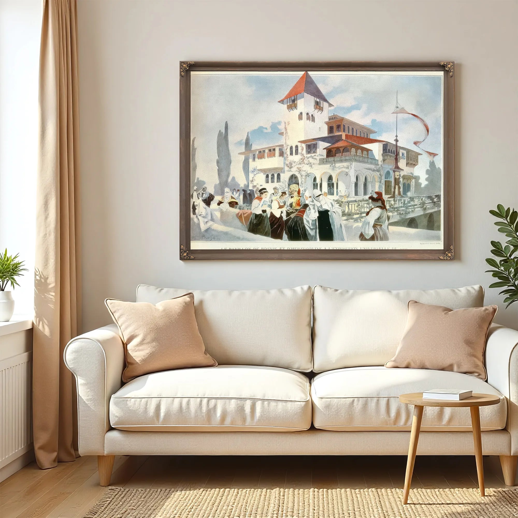 Bosnia And Herzogovina Pavilion By Alphonse Mucha Fine Art Print