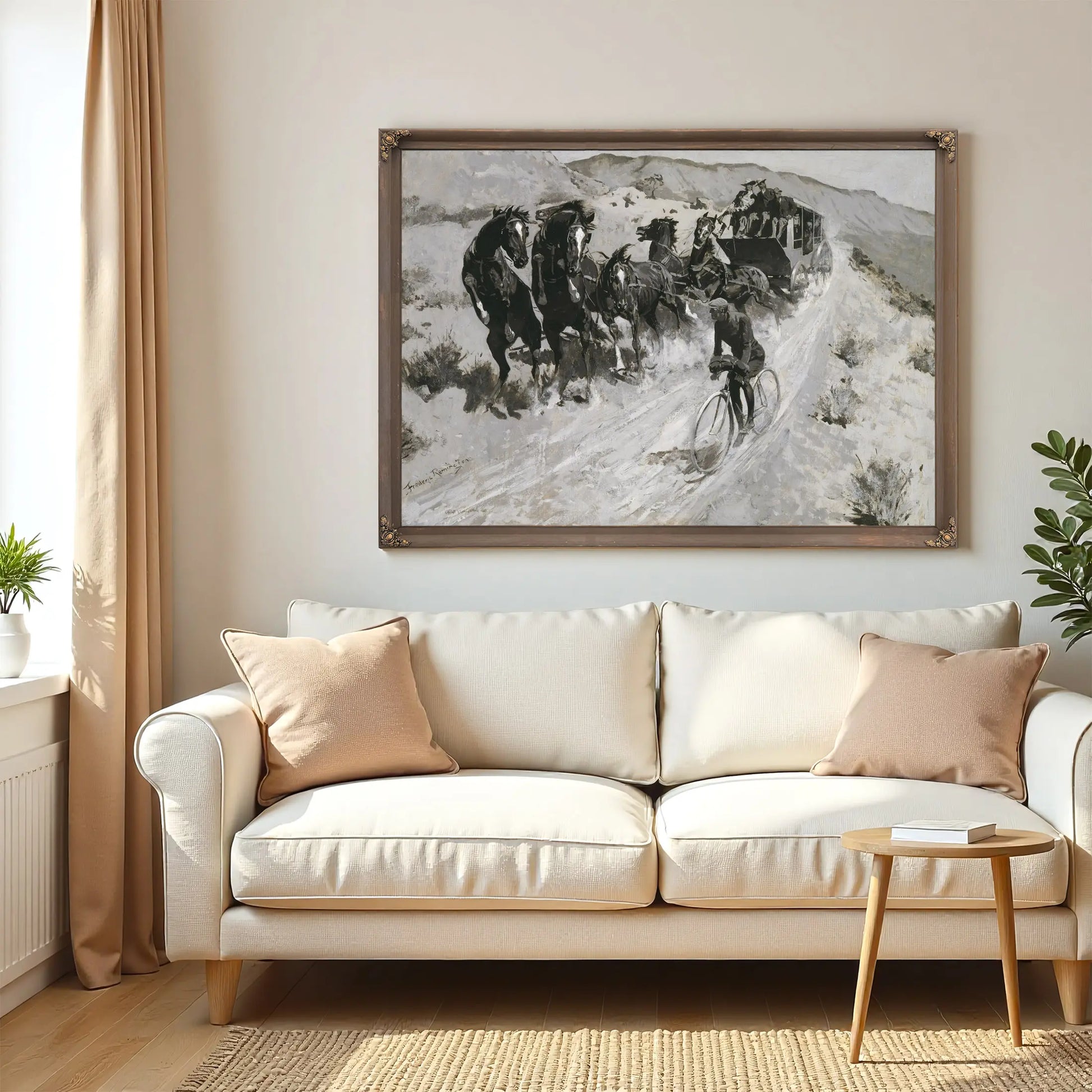 The Right Of The Road By Frederic S Remington  by Frederic Remington