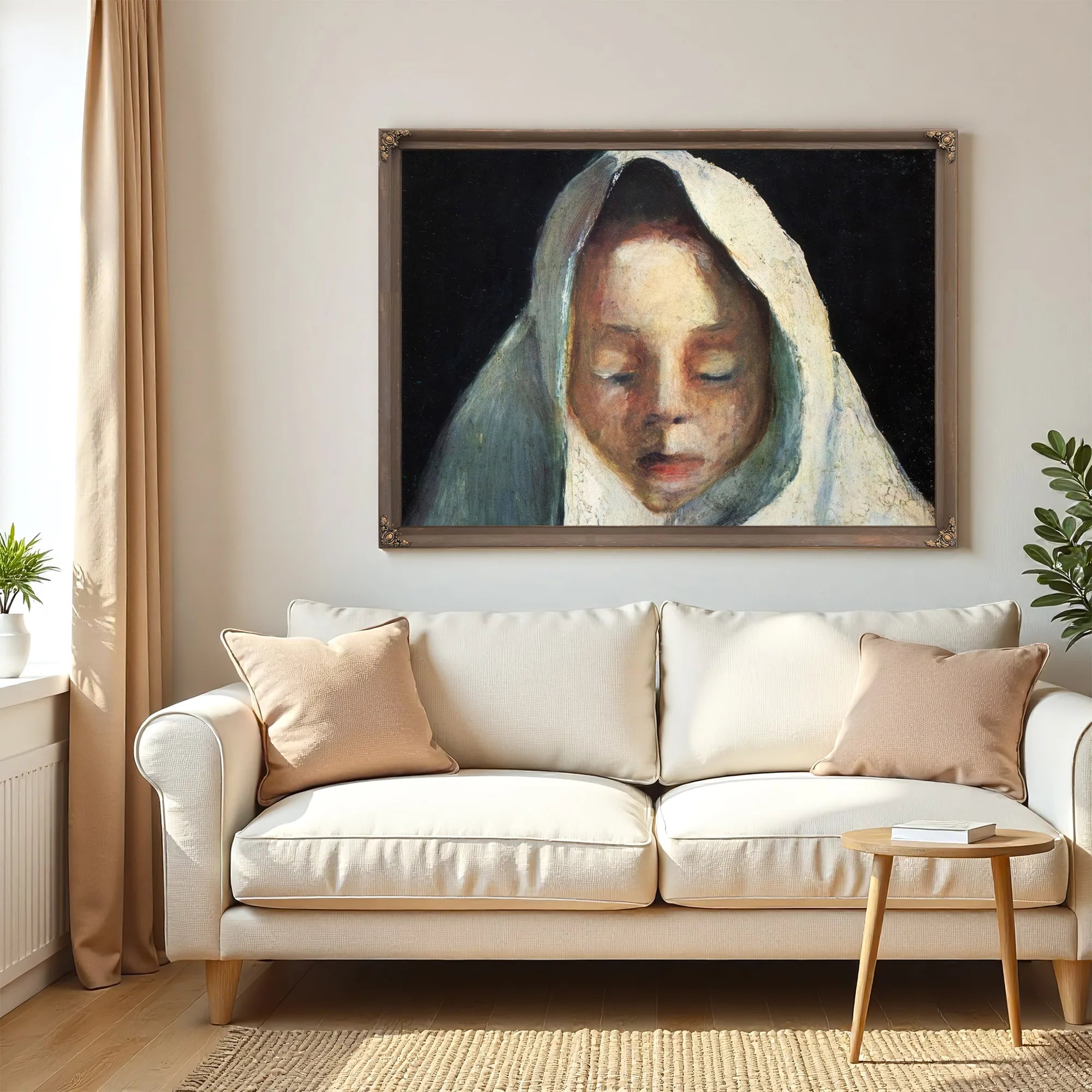 Still Life Child 1039 S Head With White Cloth 1907 By Paula Modersohn Becker Fine Art Print