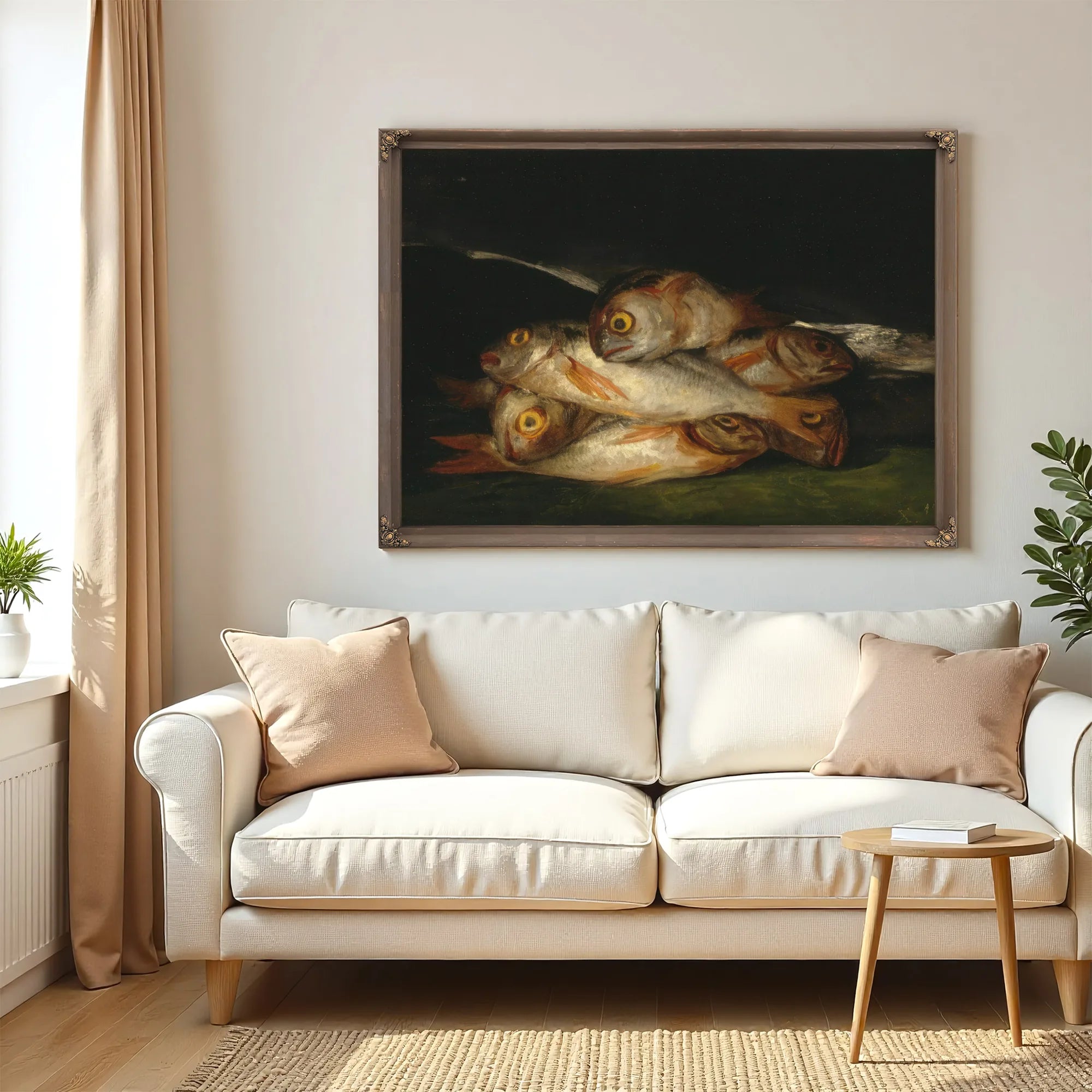 Still Life With Golden Bream By Francisco De Goya Fine Art Print