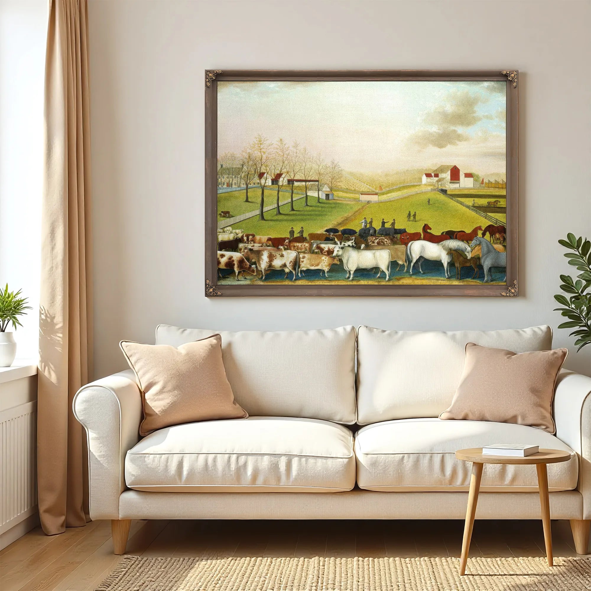 The Cornell Farm 1848 By Edward Hicks Fine Art Print