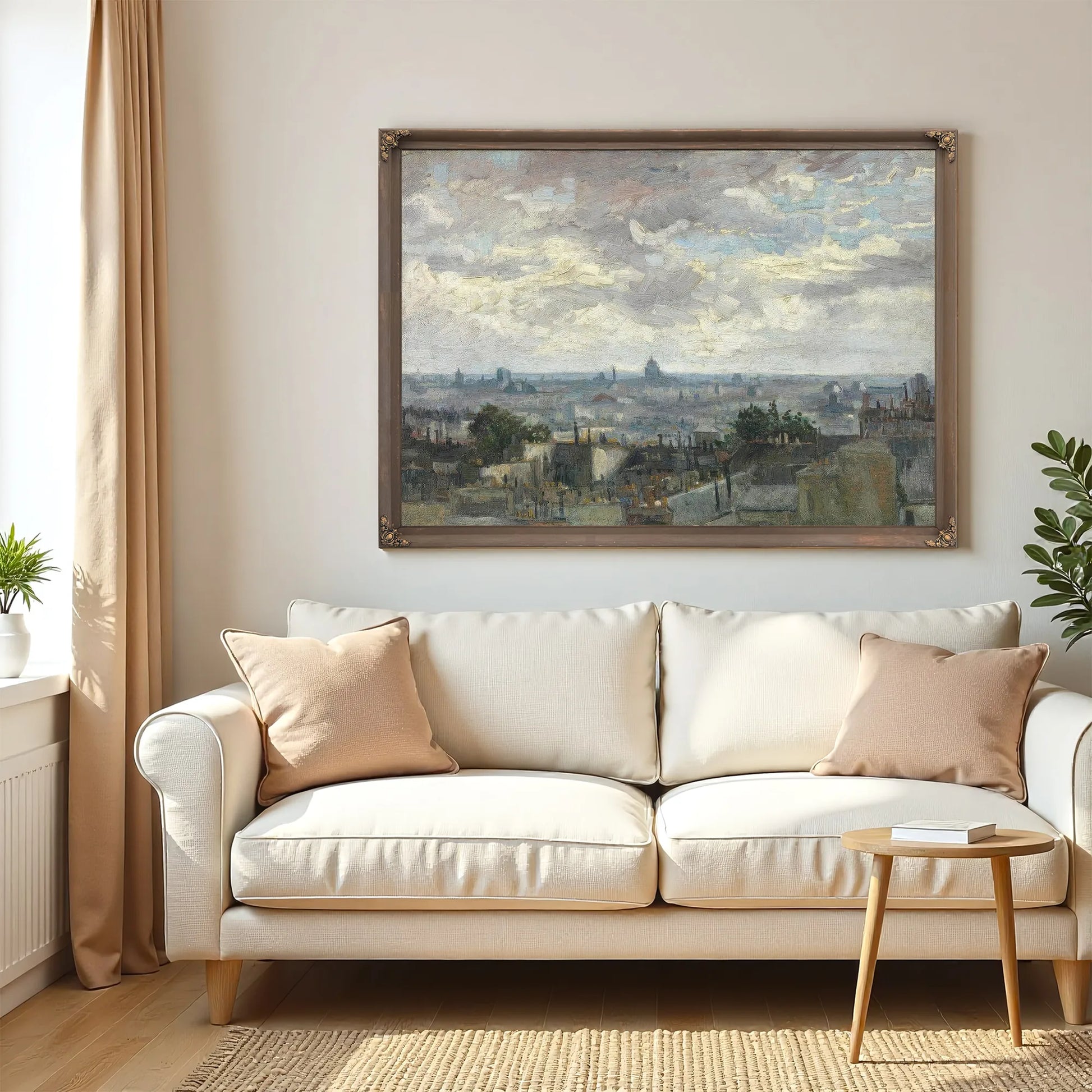 View Of Paris By Vincent Van Gogh Fine Art Print