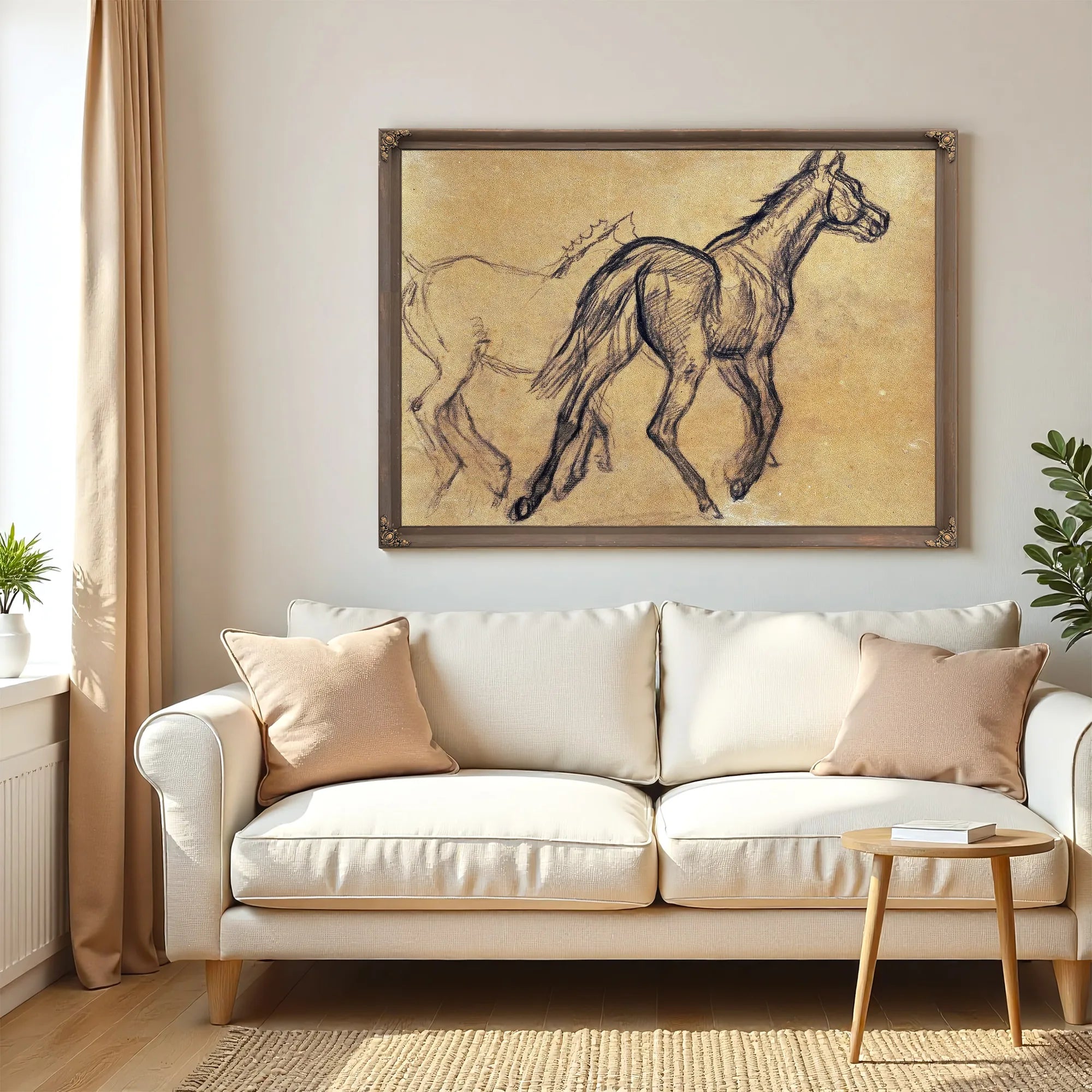 Horses By Edgar Degas Fine Art Print