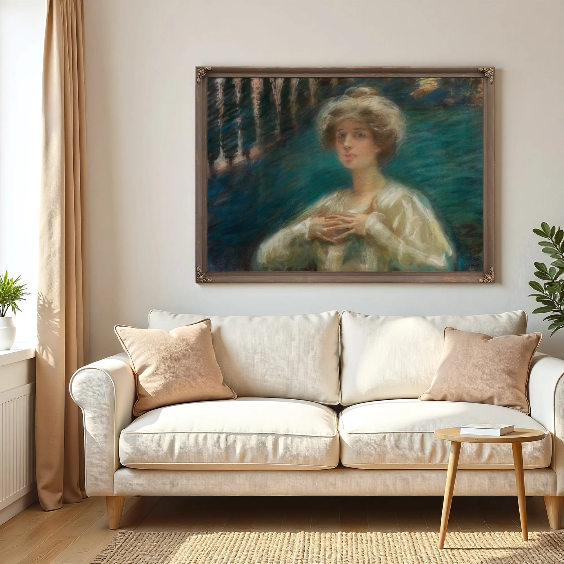 Sylvan Background By Alice Pike Barney Fine Art Print