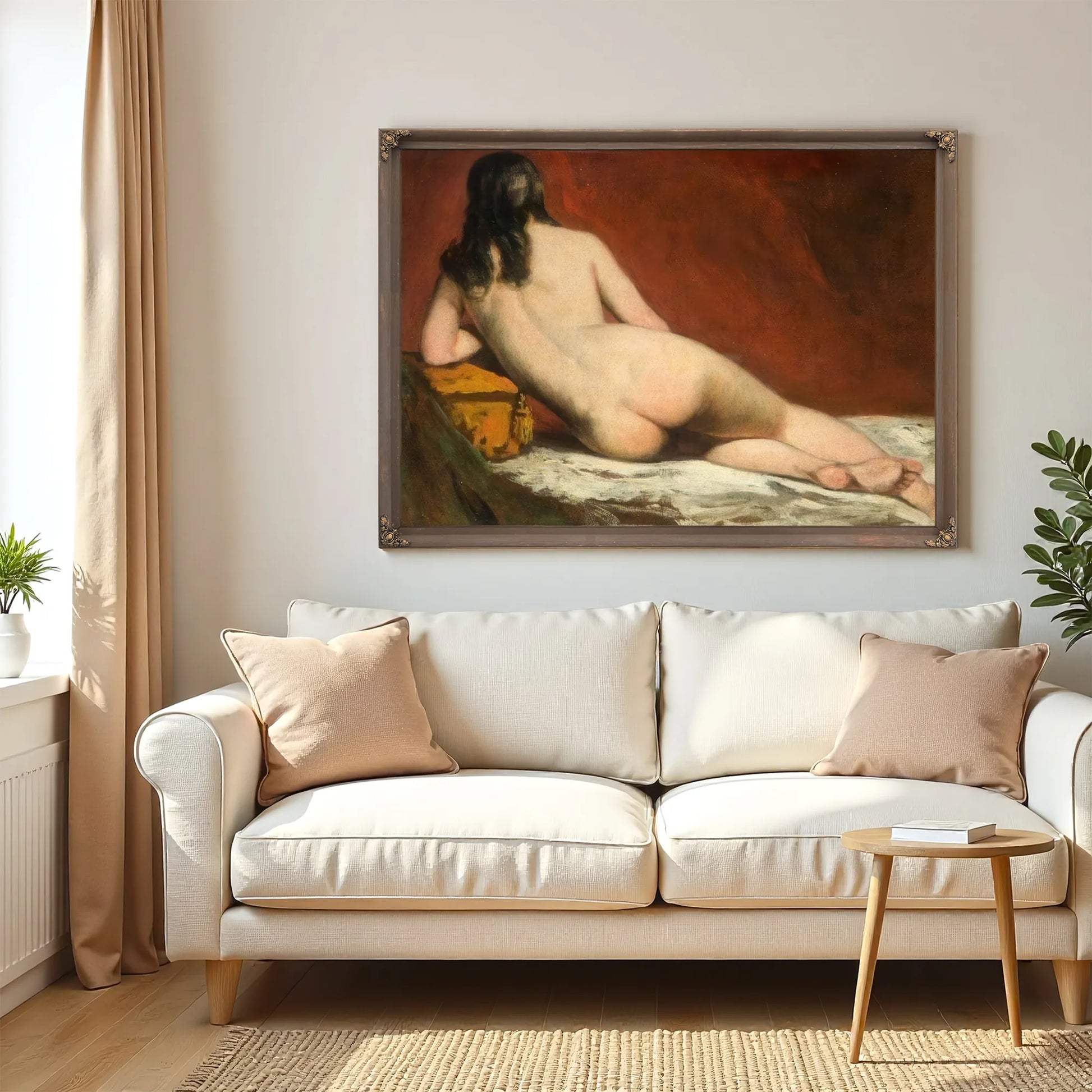 Nude Study Of A Reclining Woman By William Etty Fine Art Print