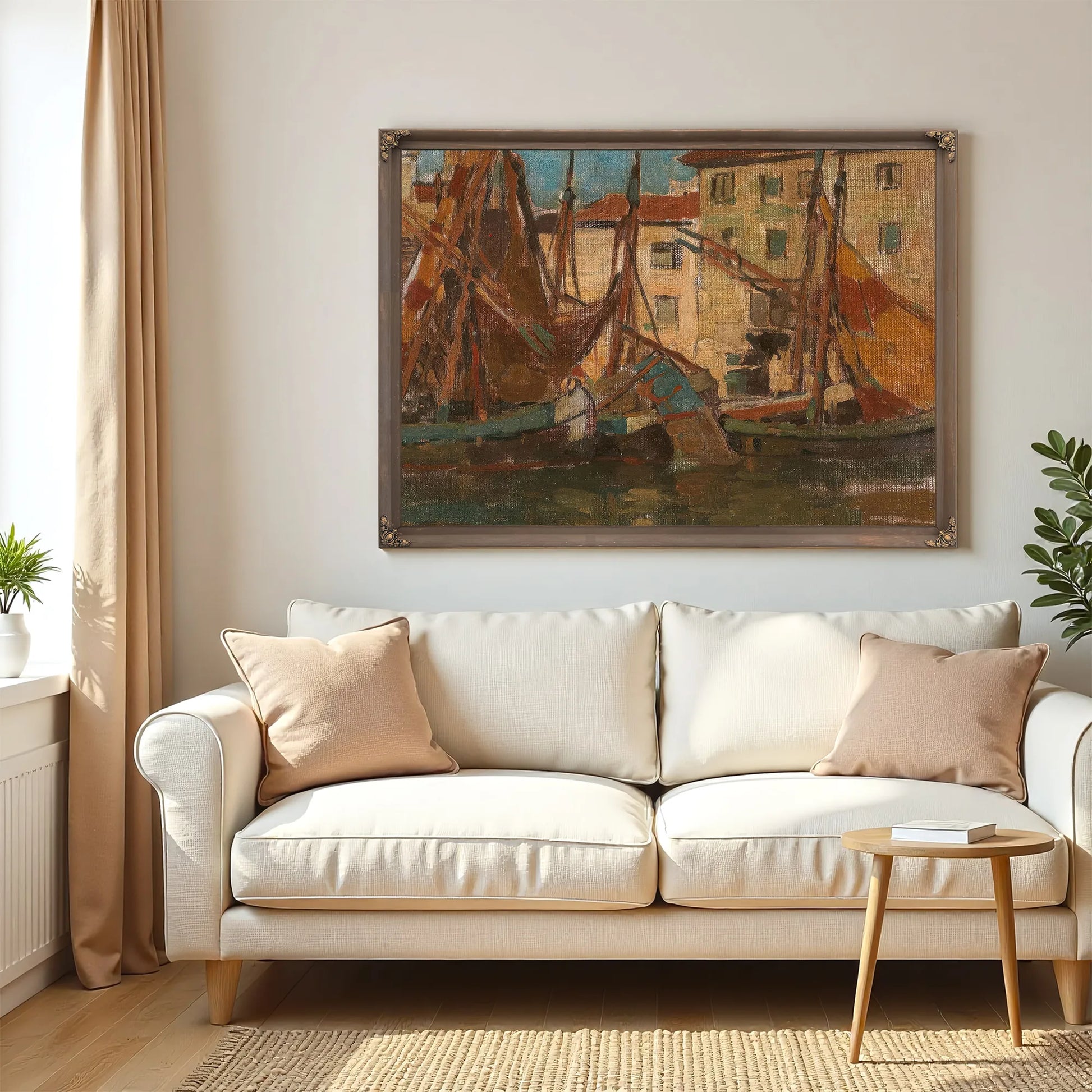 Adriatic Fishing Boats By Edgar Payne Fine Art Print