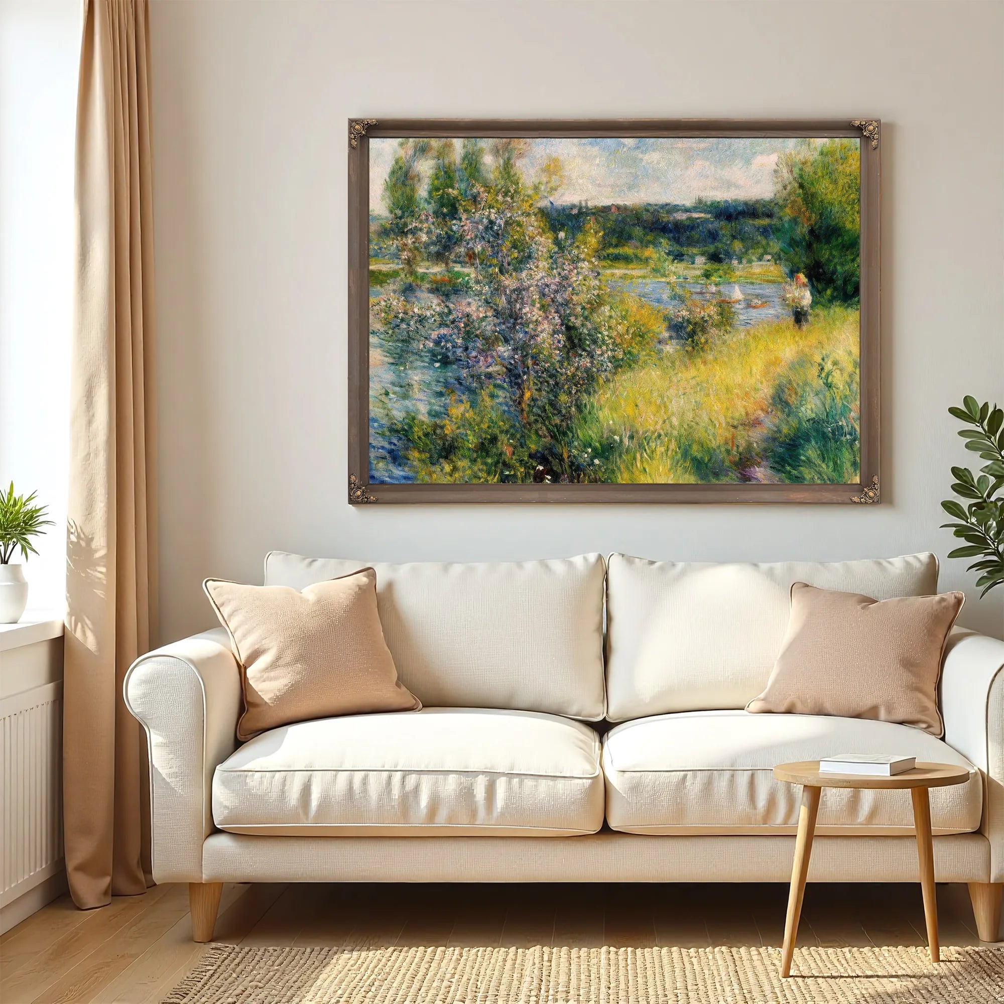 The Seine At Chatou By Pierre August Renoir Fine Art Print