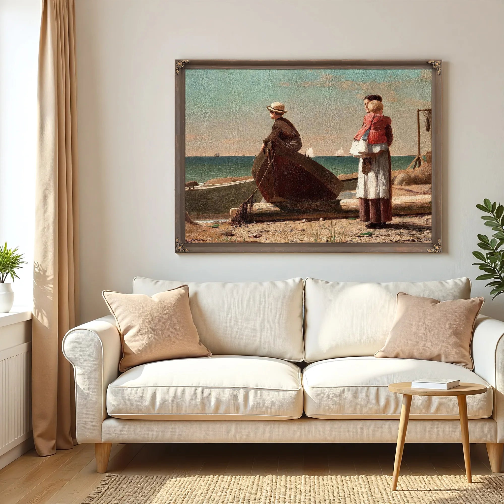 Dad's Coming By Winslow Homer Fine Art Print