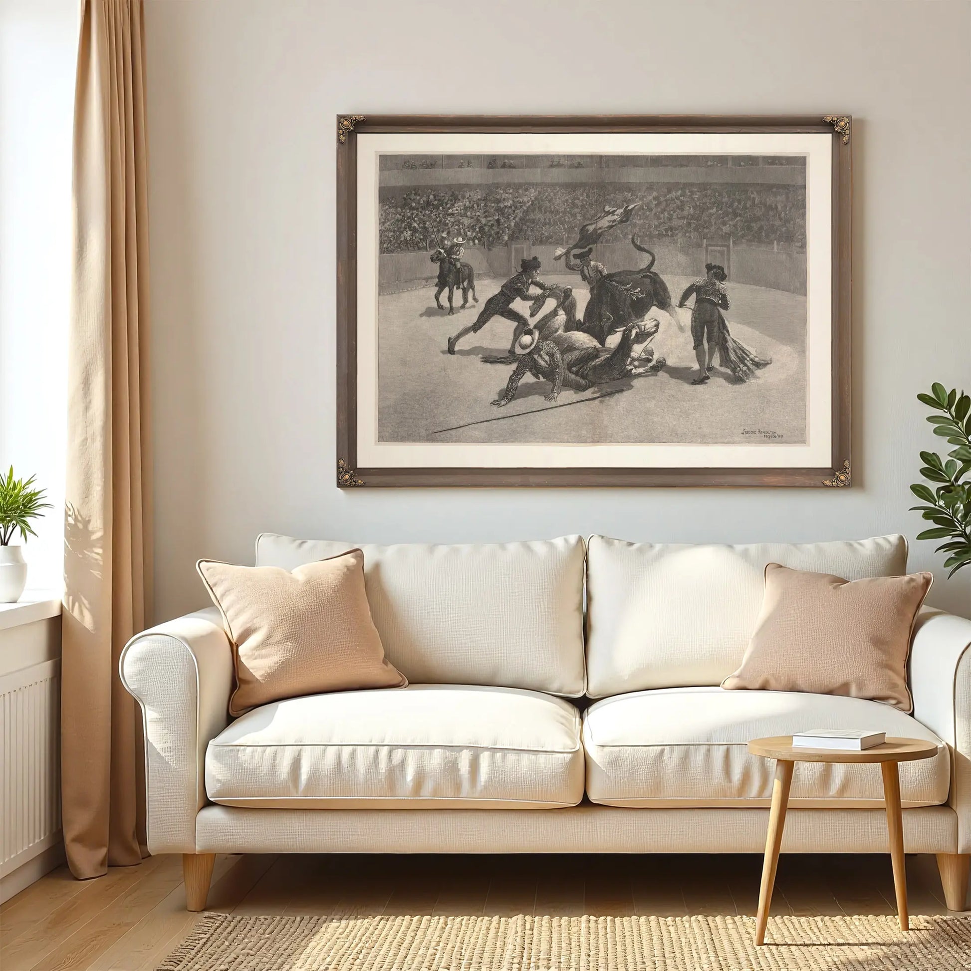 A Bull Fight In Mexico by Frederic Remington