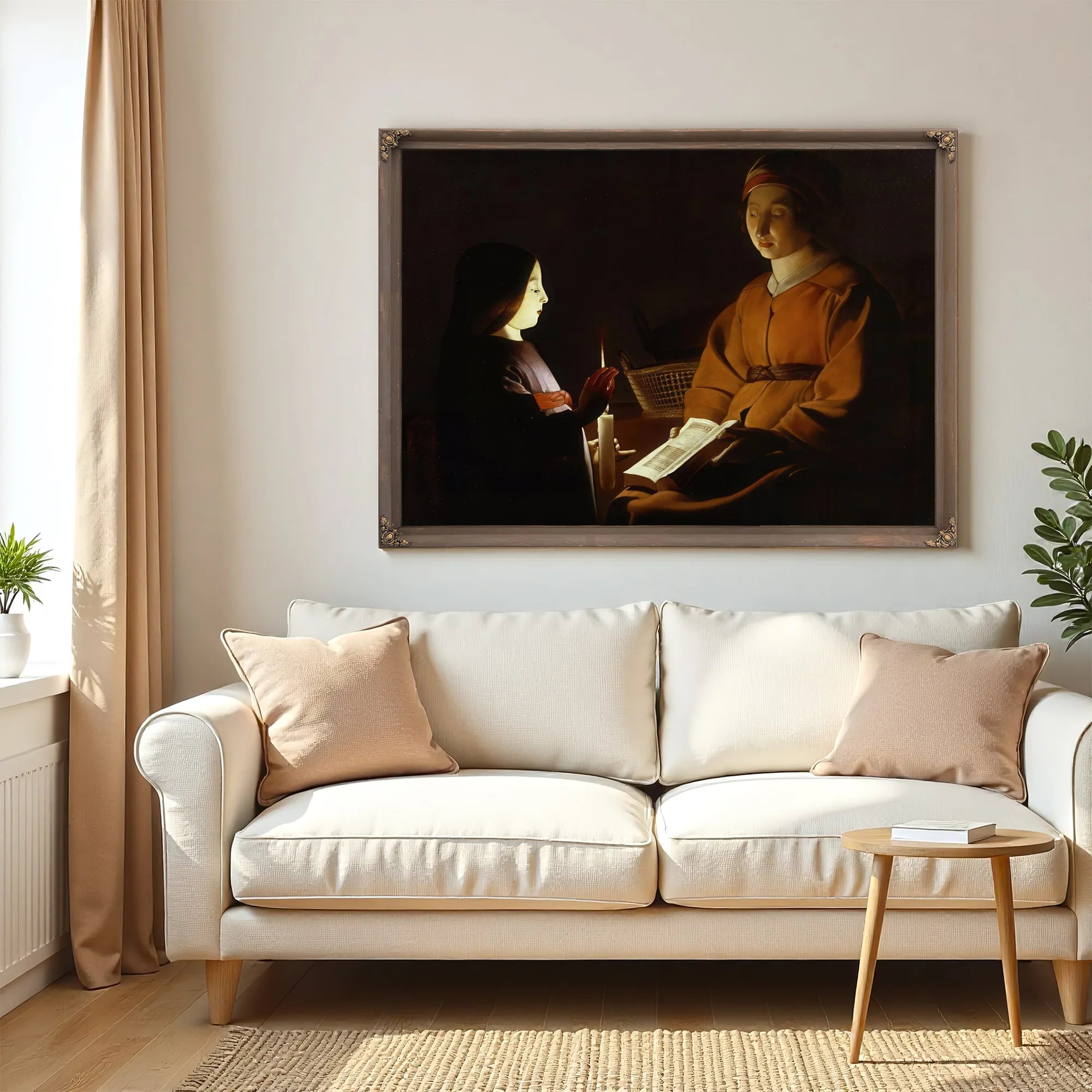 The Education Of The Virgin 1650 By Georges De La Tour Fine Art Print