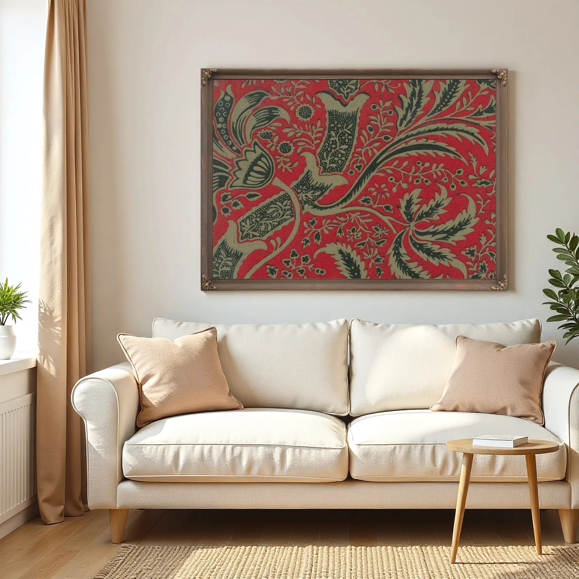 Wallpaper Sample With Bamboo Pattern By William Morris Fine Art Print