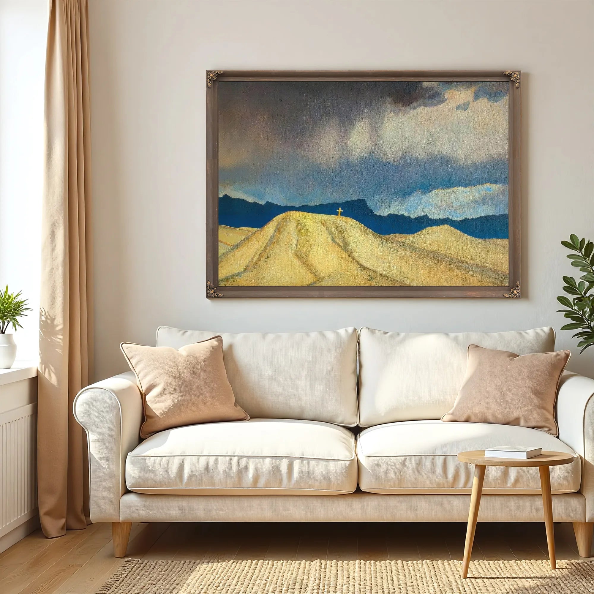 Cross On The Hill By Maynard Dixon Fine Art Print