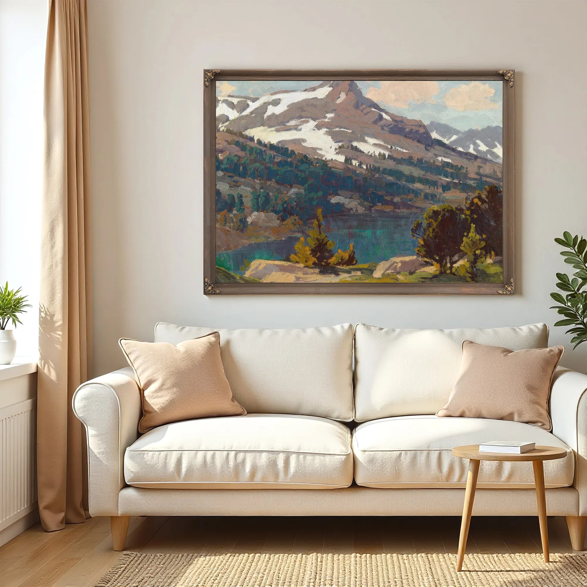 Sierra Lake And Glaciers By Edgar Payne Fine Art Print