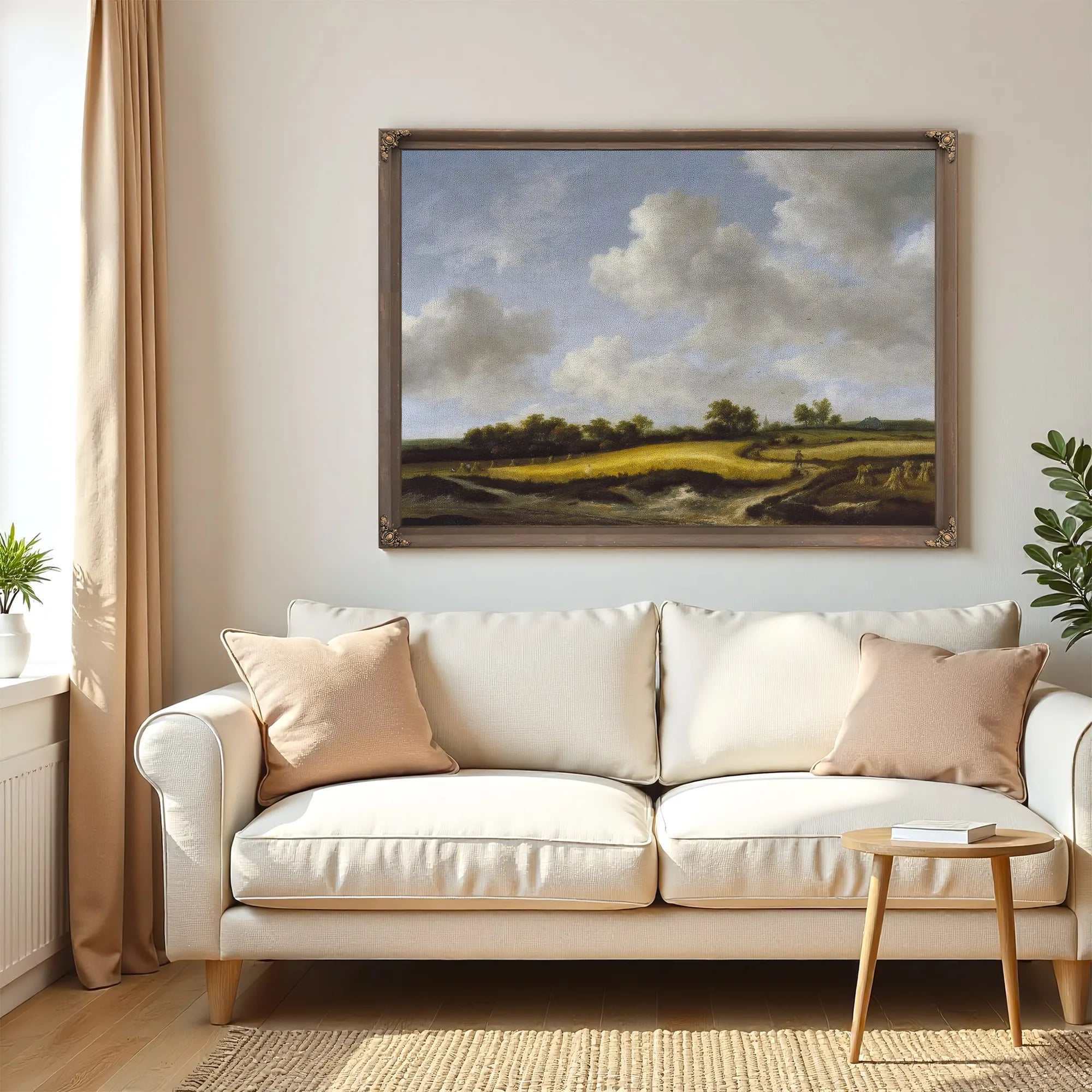 Landscape With A Wheatfield By Jacob Van Ruisdael Fine Art Print