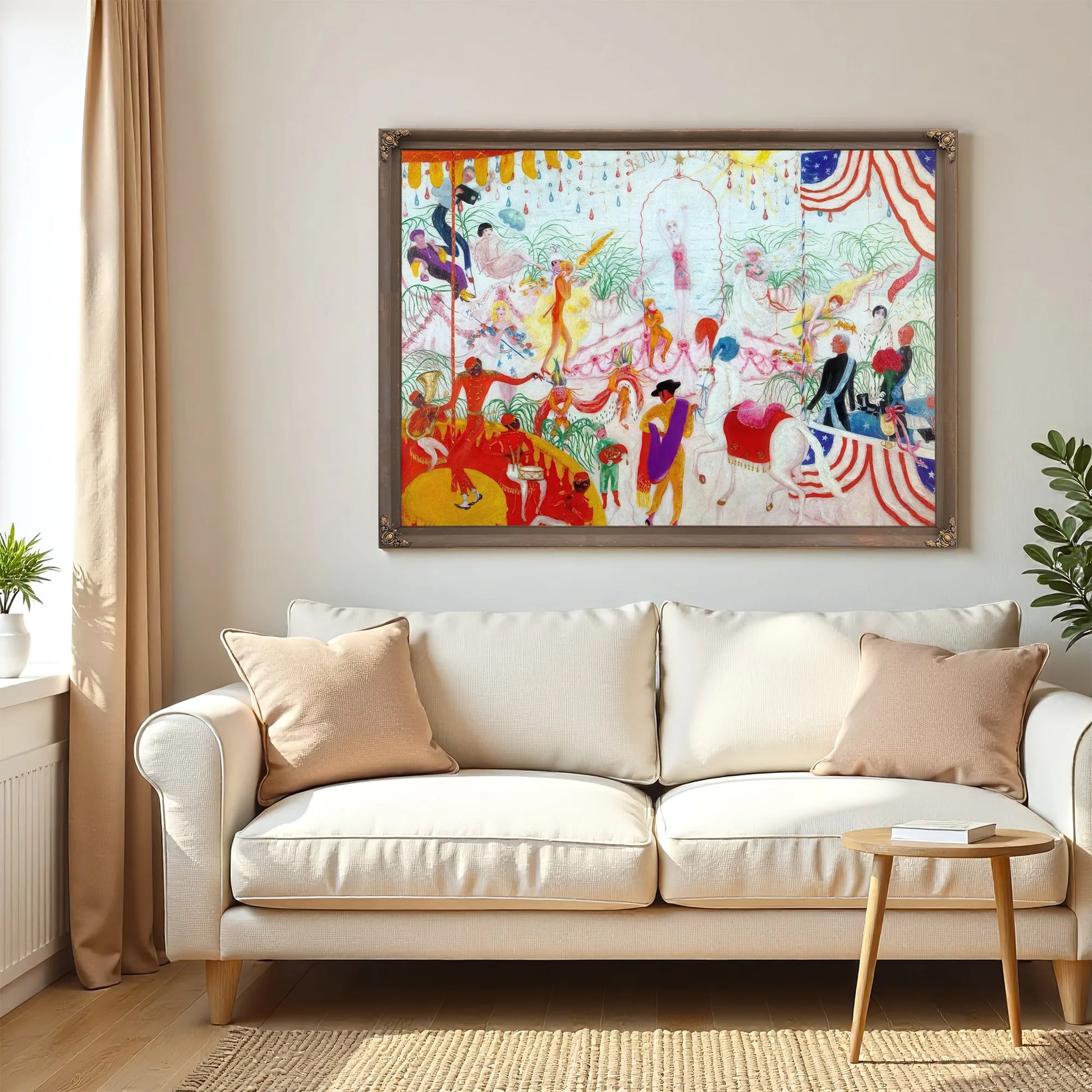 Beauty Contest To The Memory Of Pt Barnum By Florine Stettheimer Fine Art Print