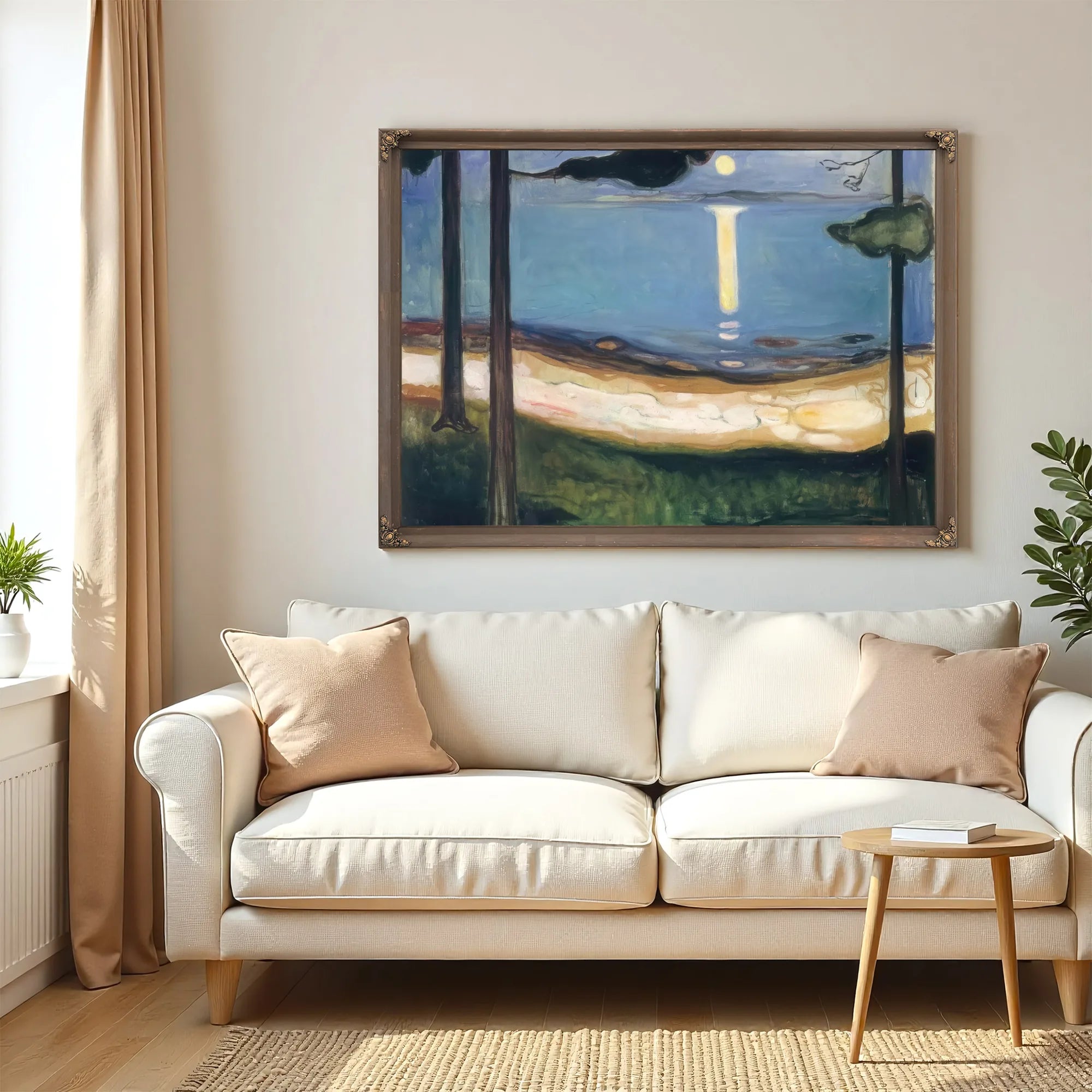 Moonlight 1895 By Edvard Munch Fine Art Print