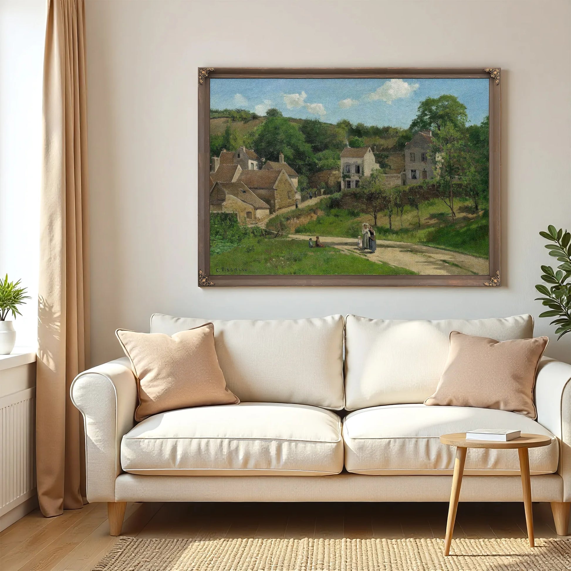 Pissarro Lhermitage A Pontoise 1867 By Camille Pissarro Fine Art Print