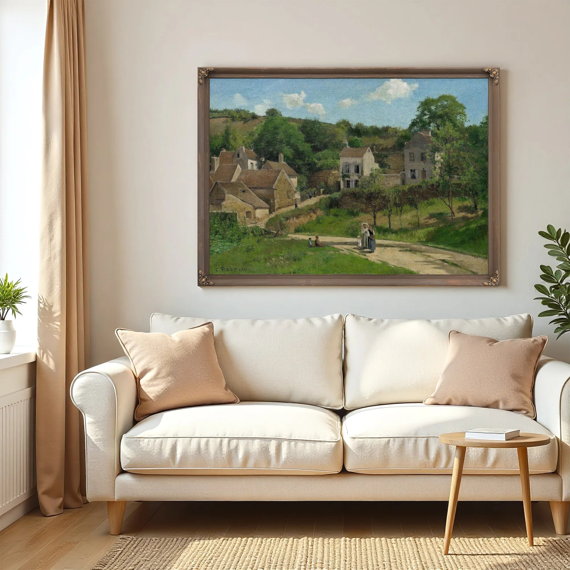 Pissarro Lhermitage A Pontoise 1867 By Camille Pissarro Fine Art Print