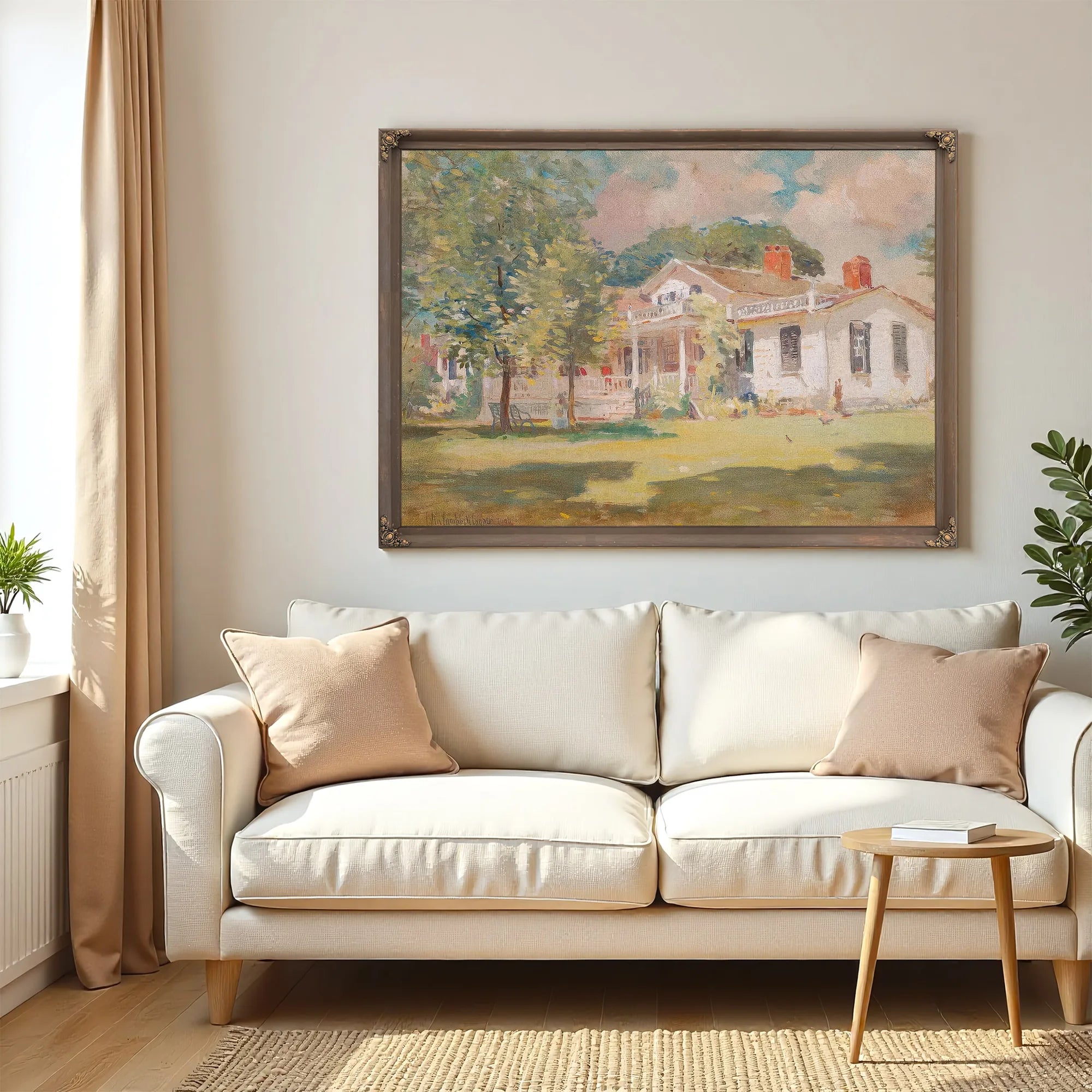 Our Summer Cottage (Fletcher Steele By Colin Campbell Cooper Fine Art Print