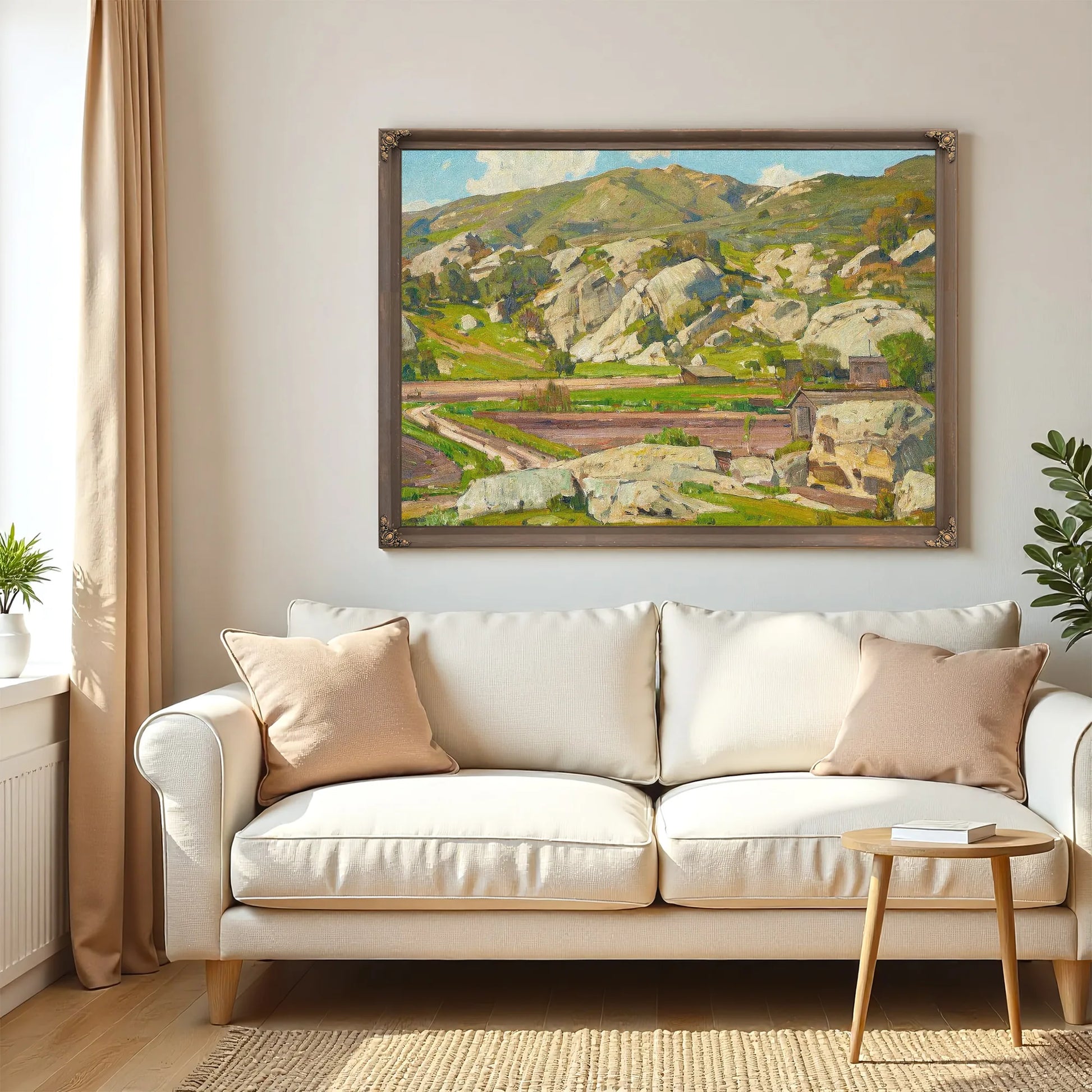 Sermons In Stone By William Wendt Fine Art Print