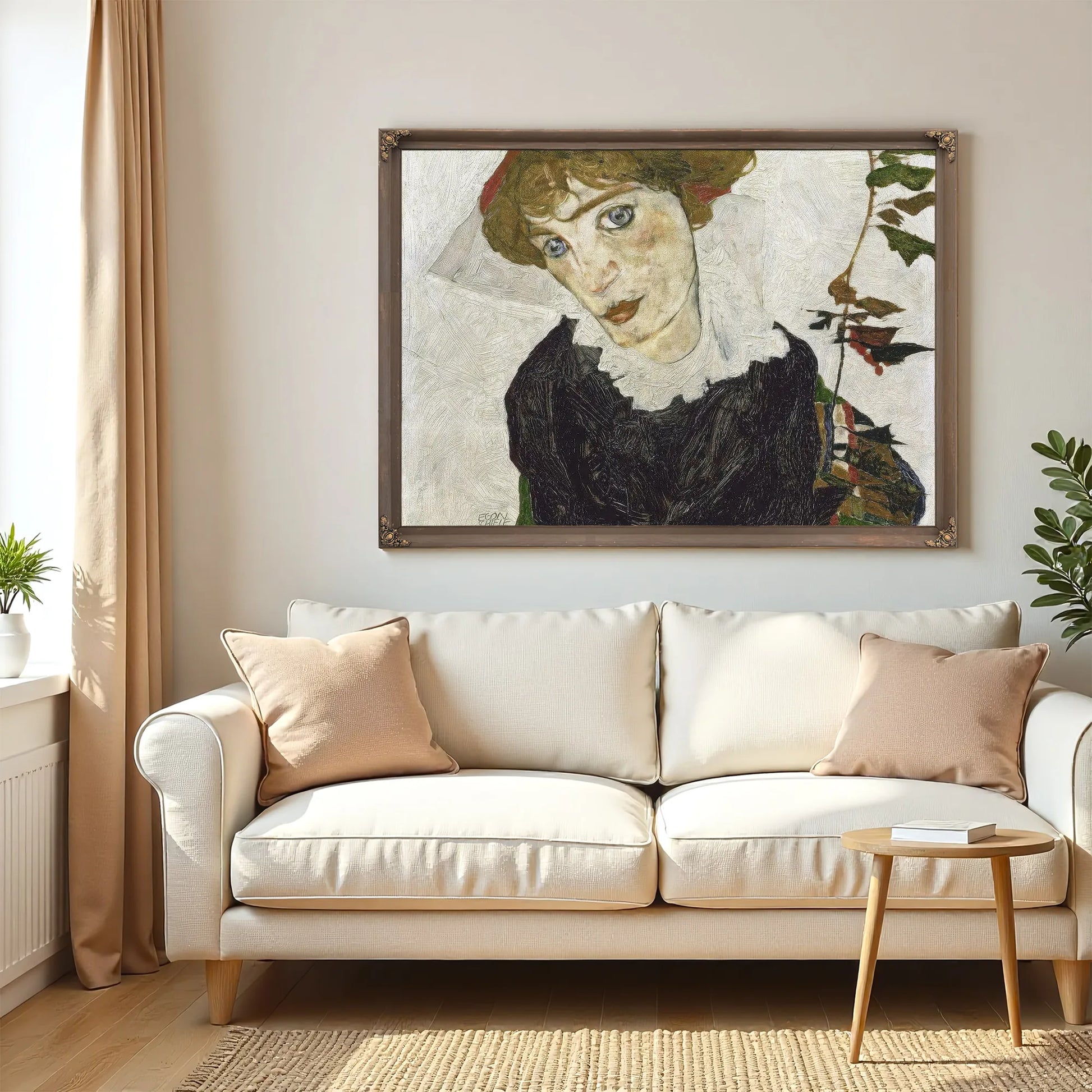 Portrait Of Wally Neuzil by Egon Schiele Fine Art Print