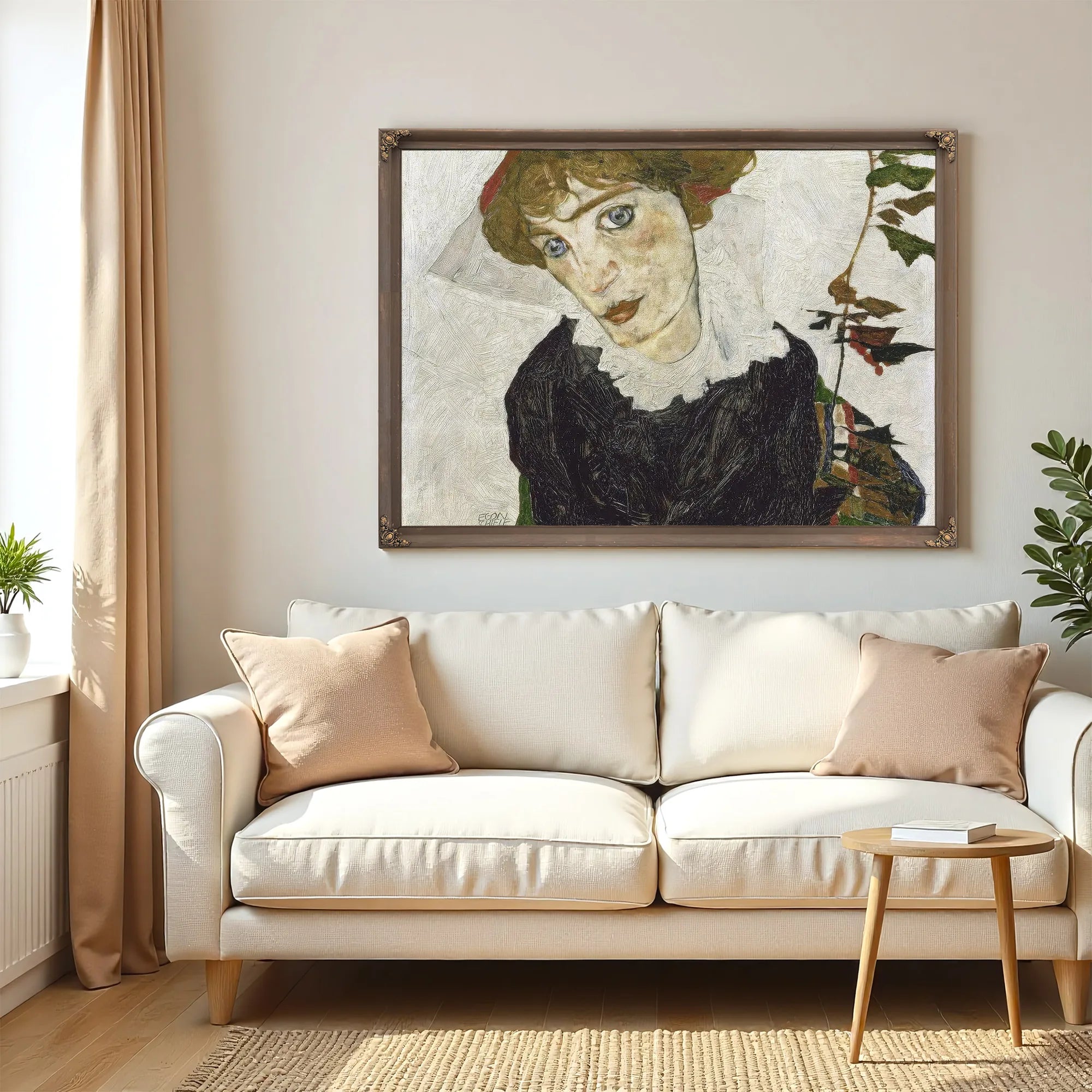 Portrait Of Wally Neuzil by Egon Schiele Fine Art Print