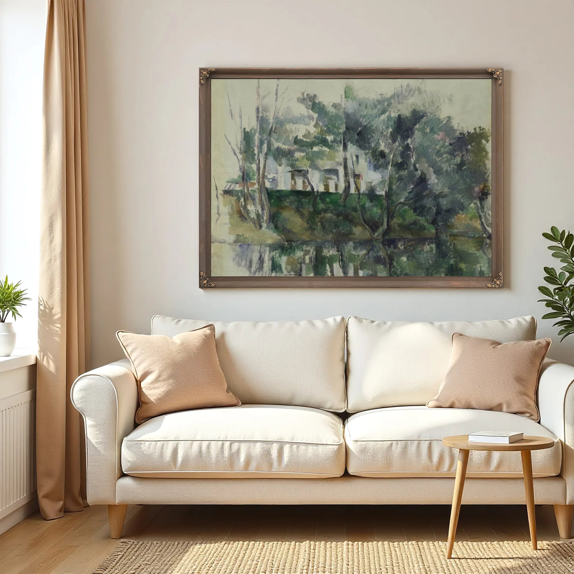 House On River By Paul Cezanne Fine Art Print
