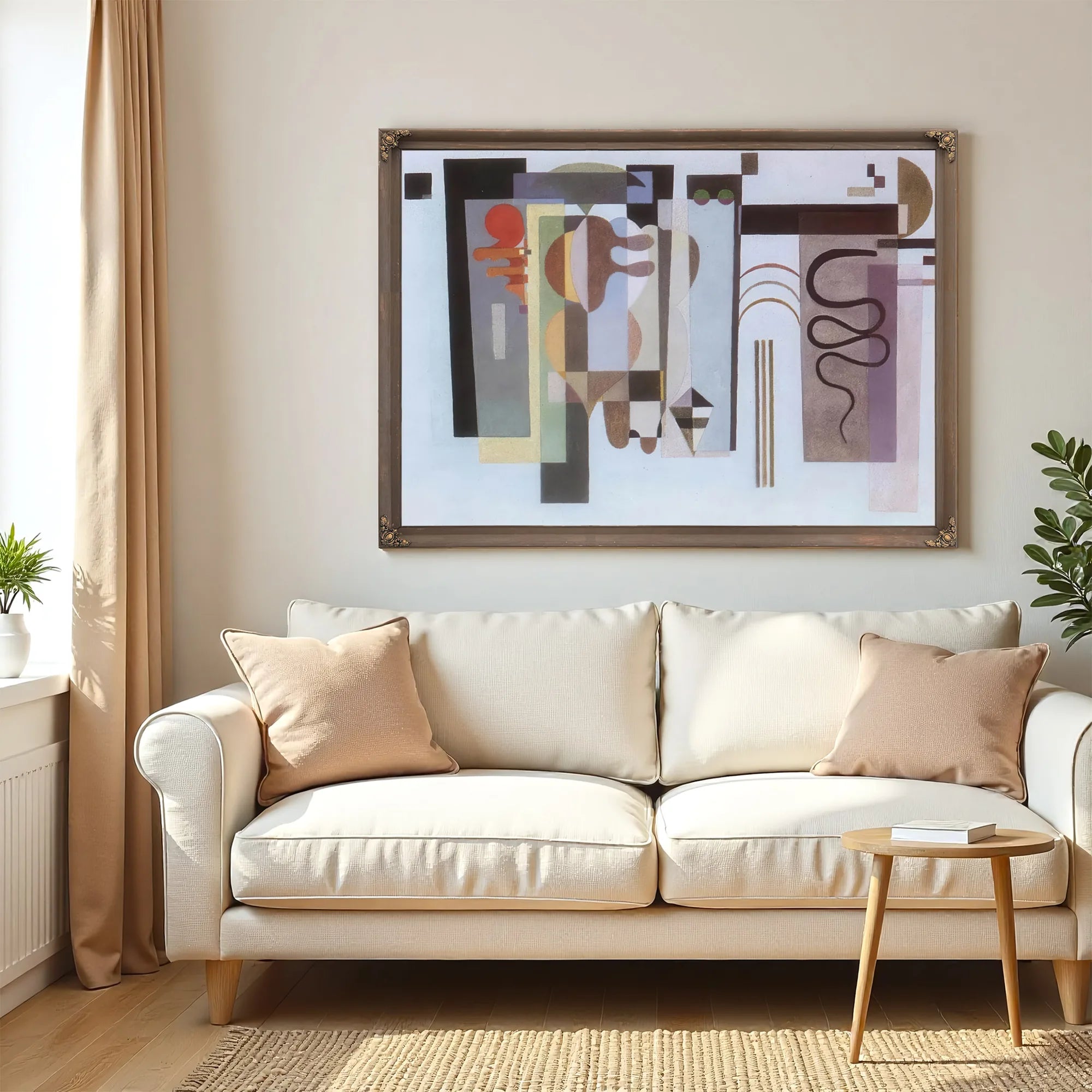 Two Green Points By Wassily Kandinsky Fine Art Print