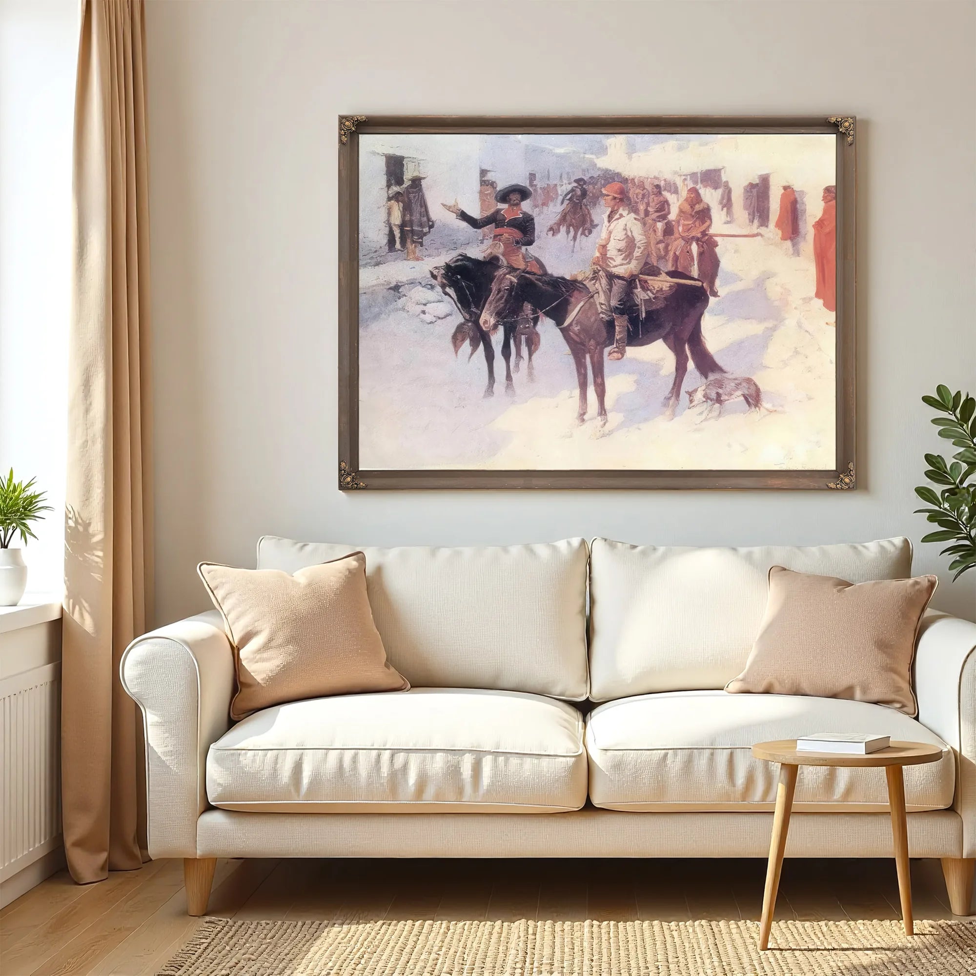 Zebulon Pike Entering Santa Fe By Frederic Remington Fine Art Print