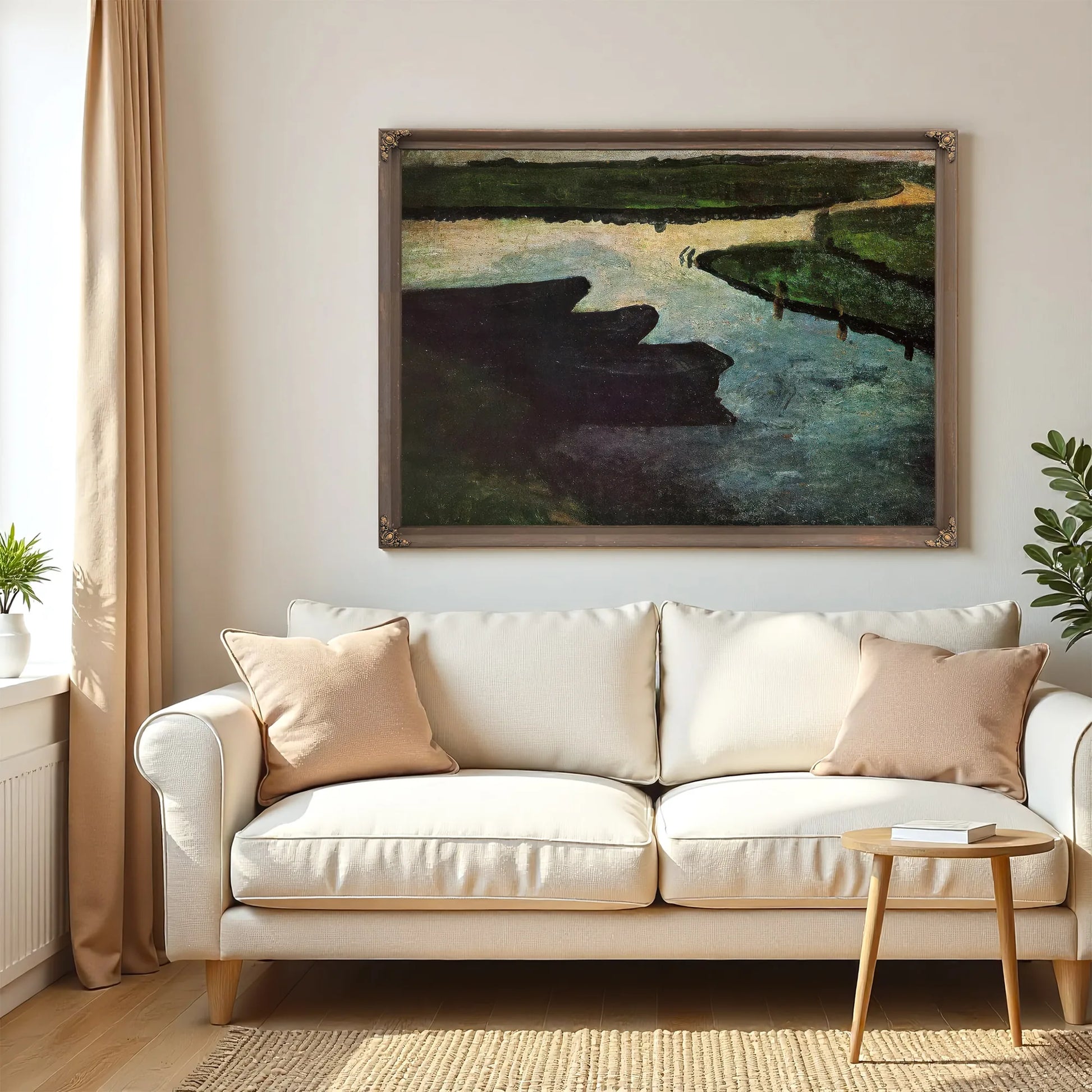 Canal With Peat Barges By Paula Modersohn Becker Fine Art Print