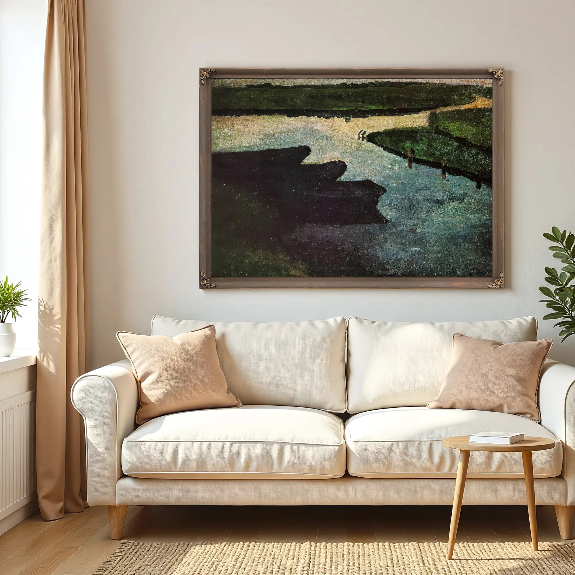 Canal With Peat Barges By Paula Modersohn Becker Fine Art Print