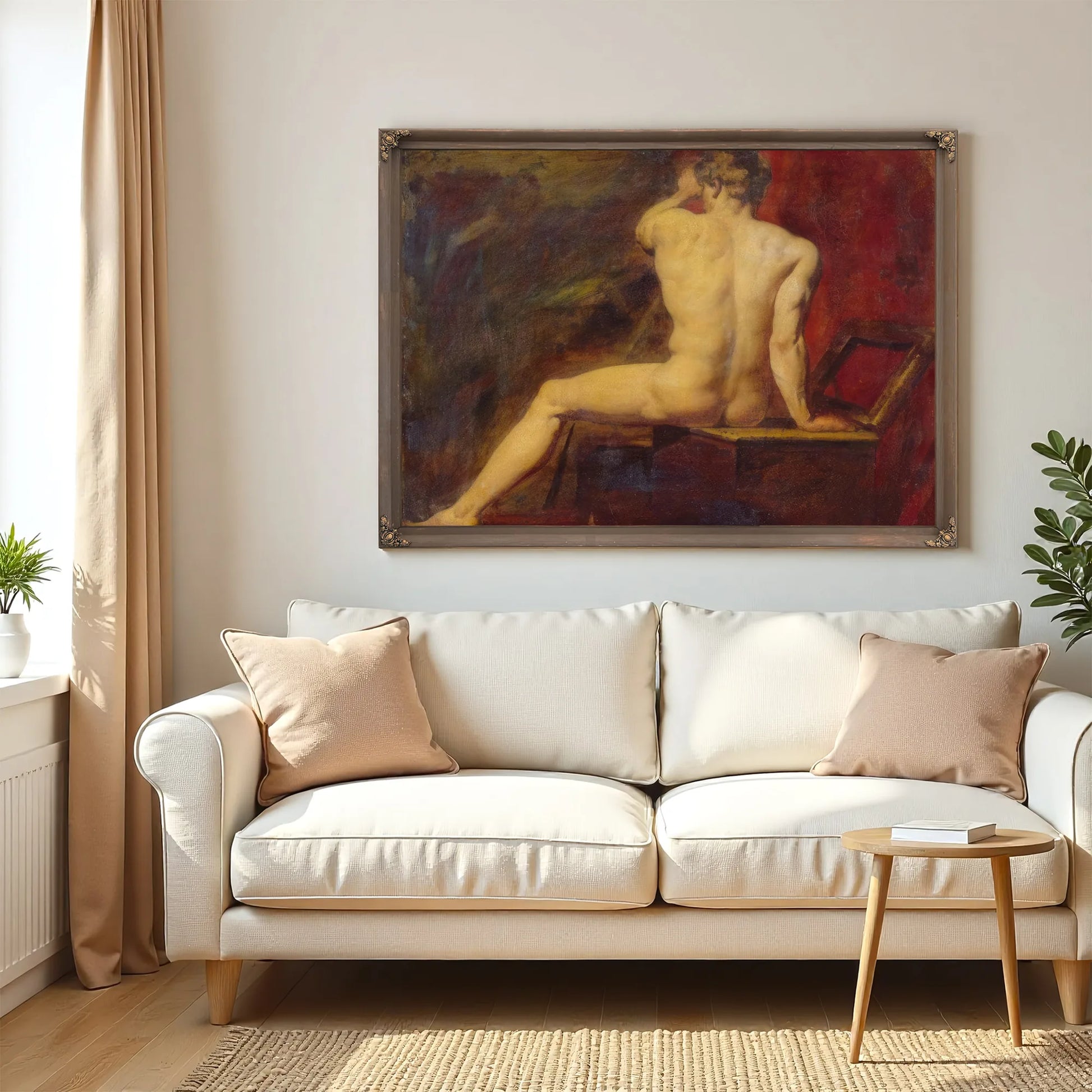 Study Of Male Nude By William Etty Fine Art Print