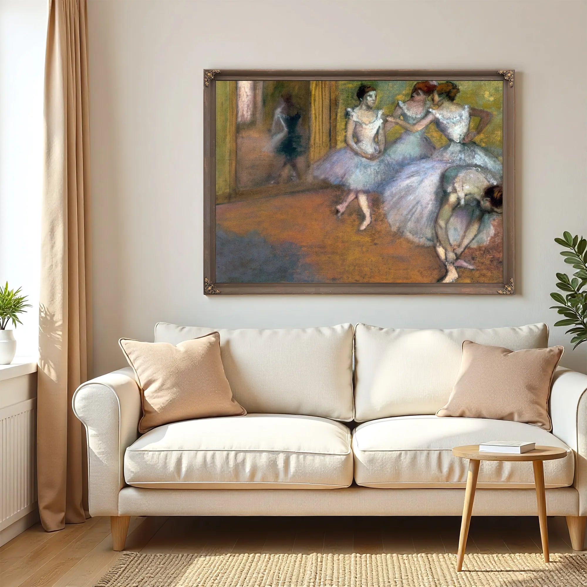 Four Dancers In The Foyer By Edgar Degas Fine Art Print