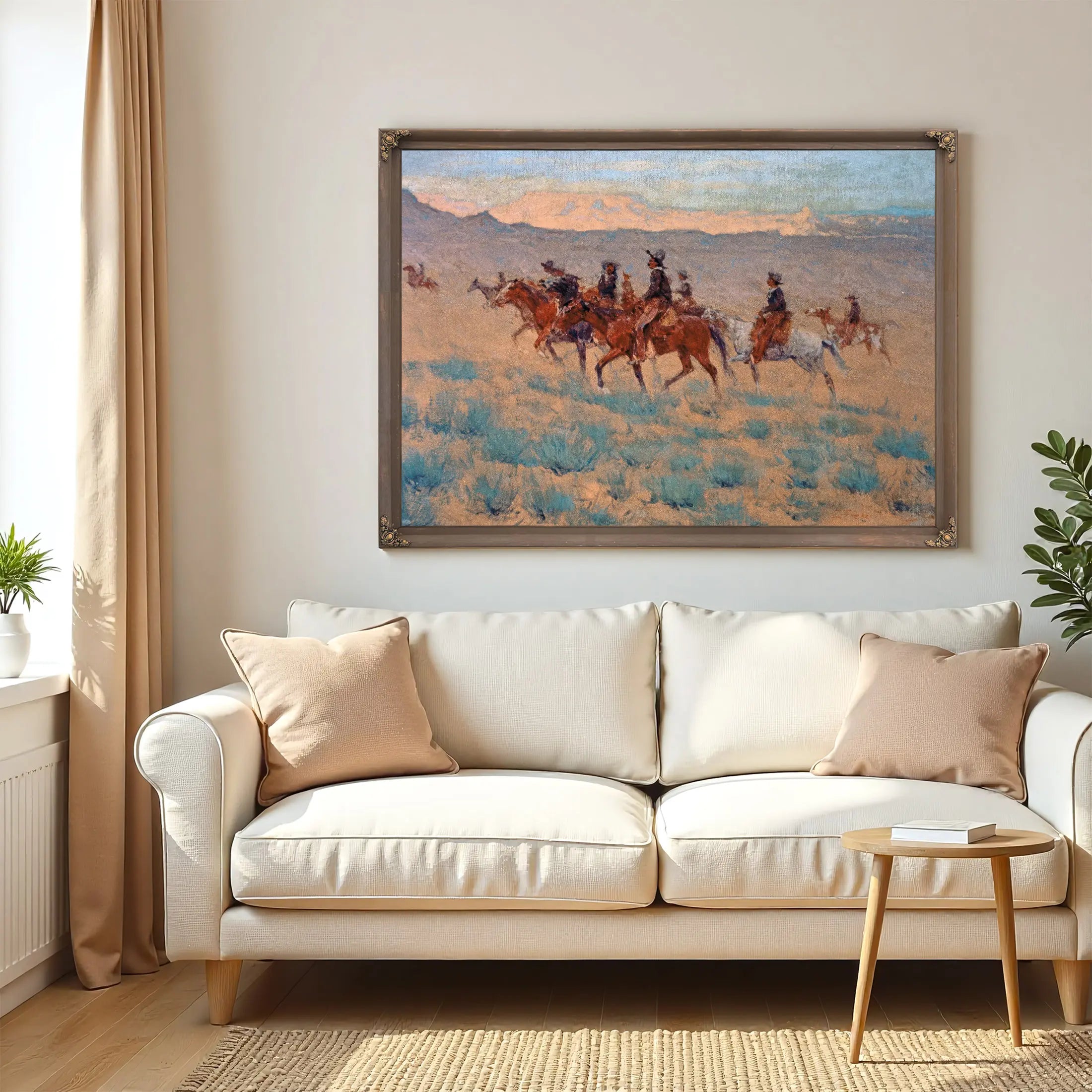 The Cowpunchers Watercolor On Paper by Frederic Remington