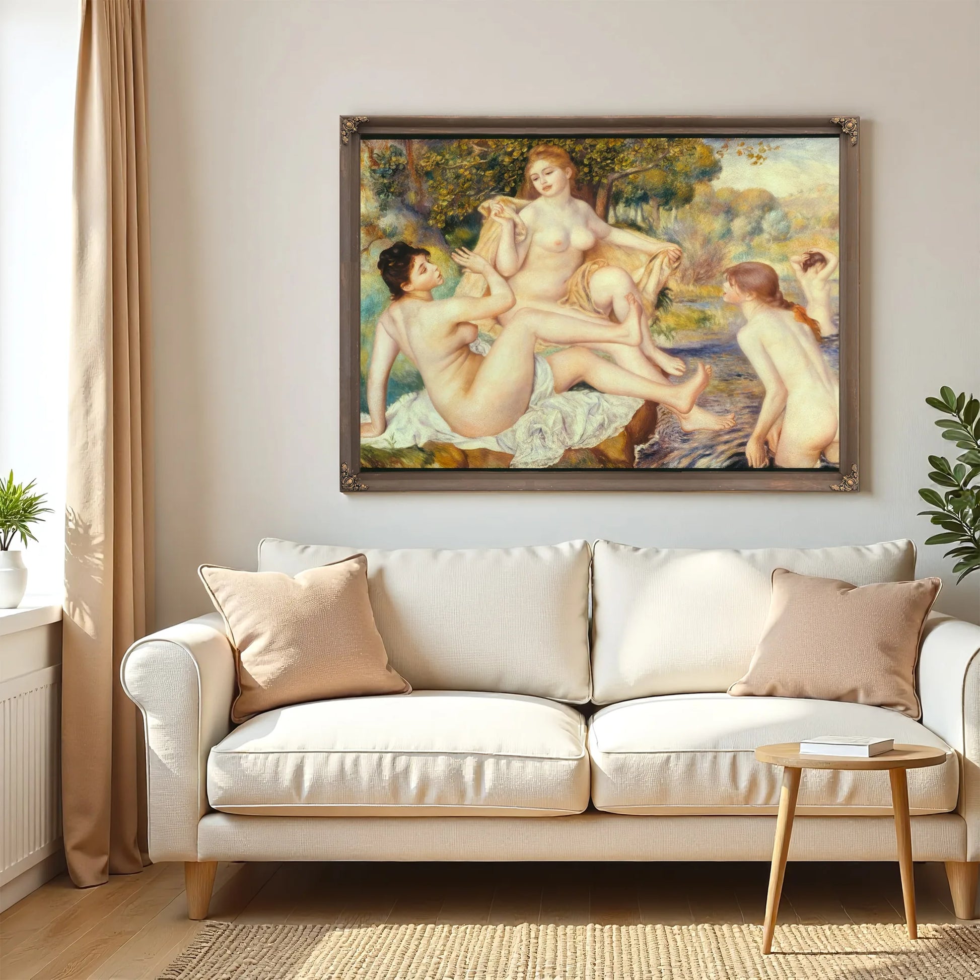 The Large Bathers By Pierre August Renoir Fine Art Print