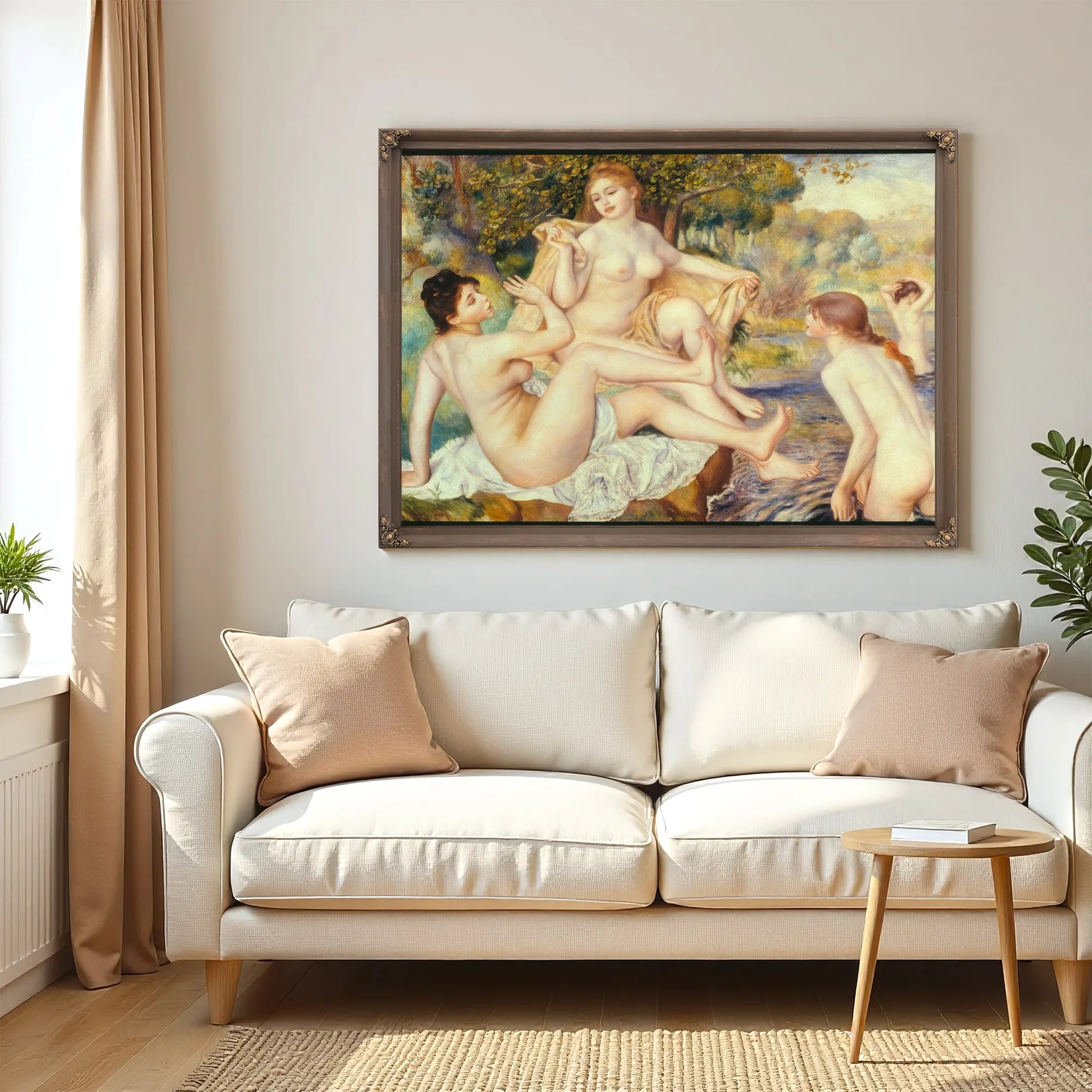 The Large Bathers By Pierre August Renoir Fine Art Print
