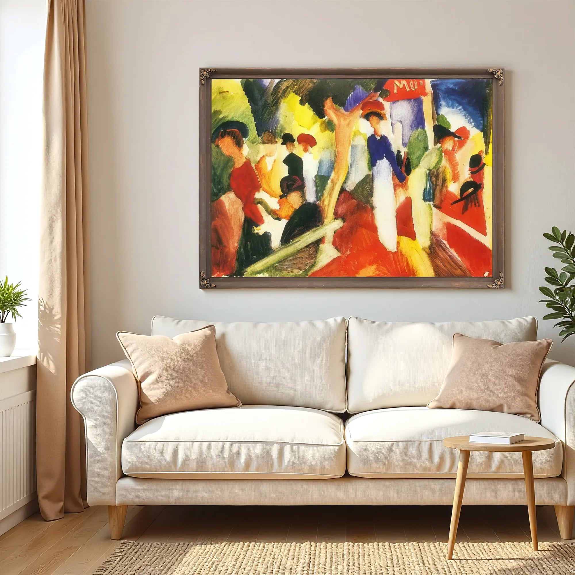 Hat Shop On The Promenade By August Macke Fine Art Print