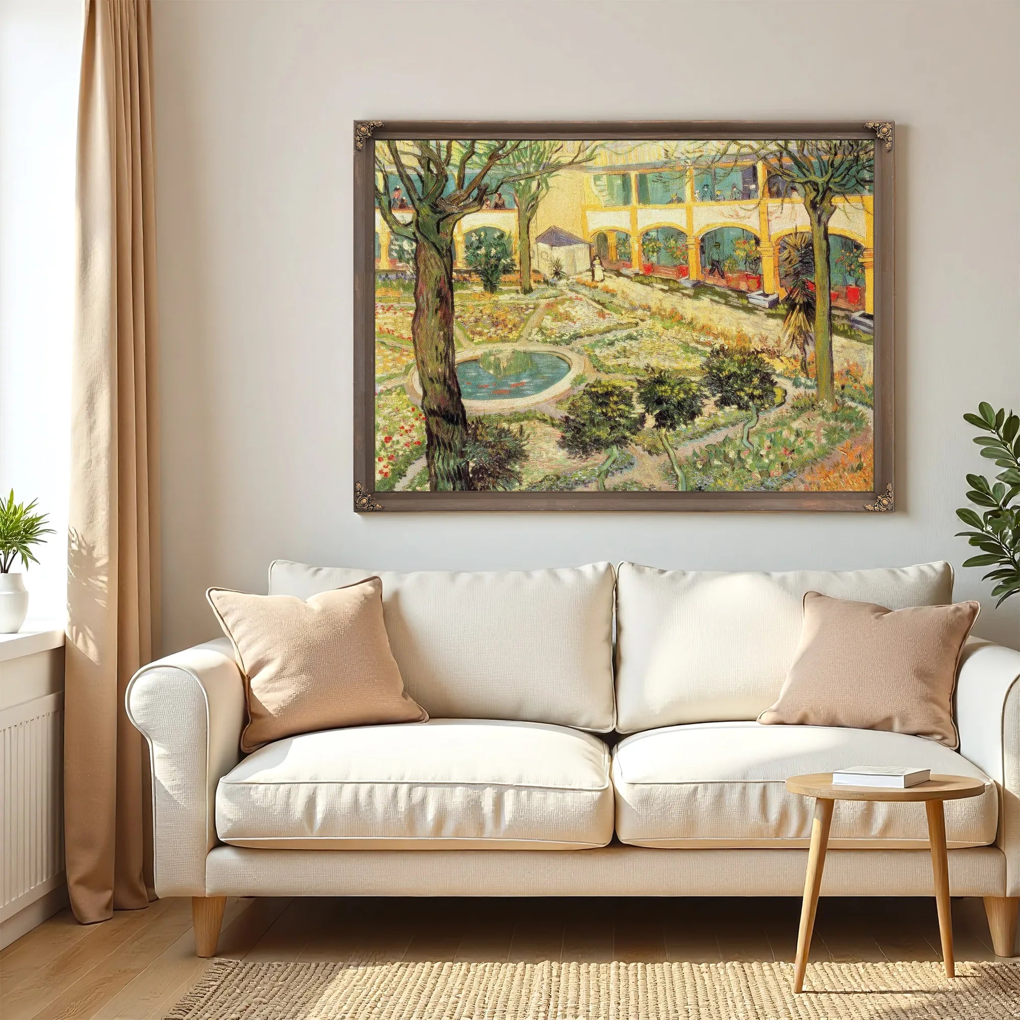 The Asylum Garden At Arles By Vincent Van Gogh Fine Art Print
