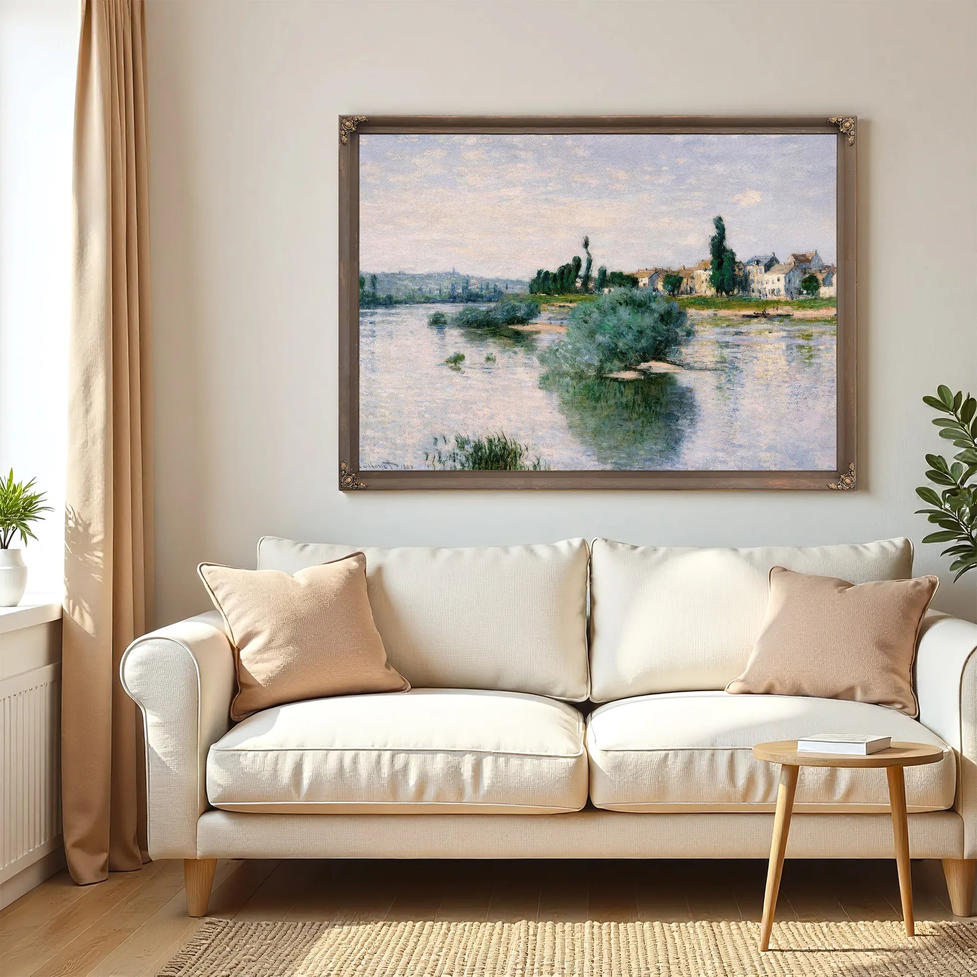 The Seine At Lavacourt By Claude Monet Fine Art Print