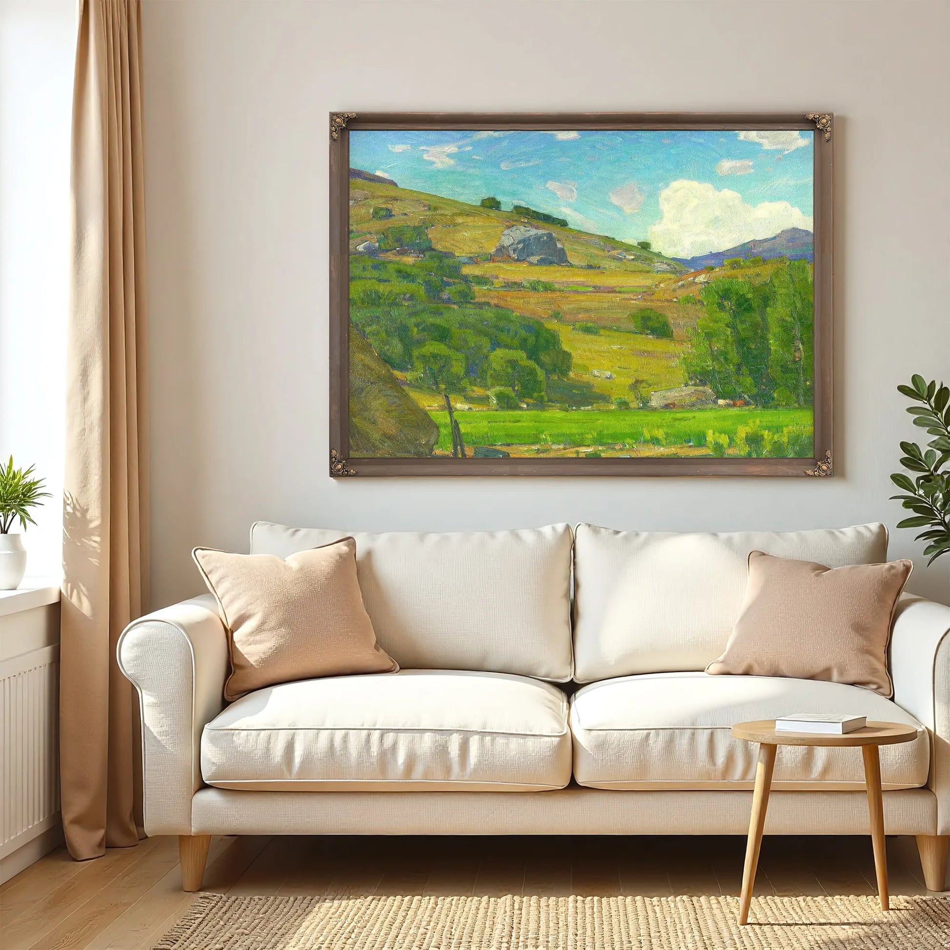 Pasture Lands C. 1925 By William Wendt Fine Art Print