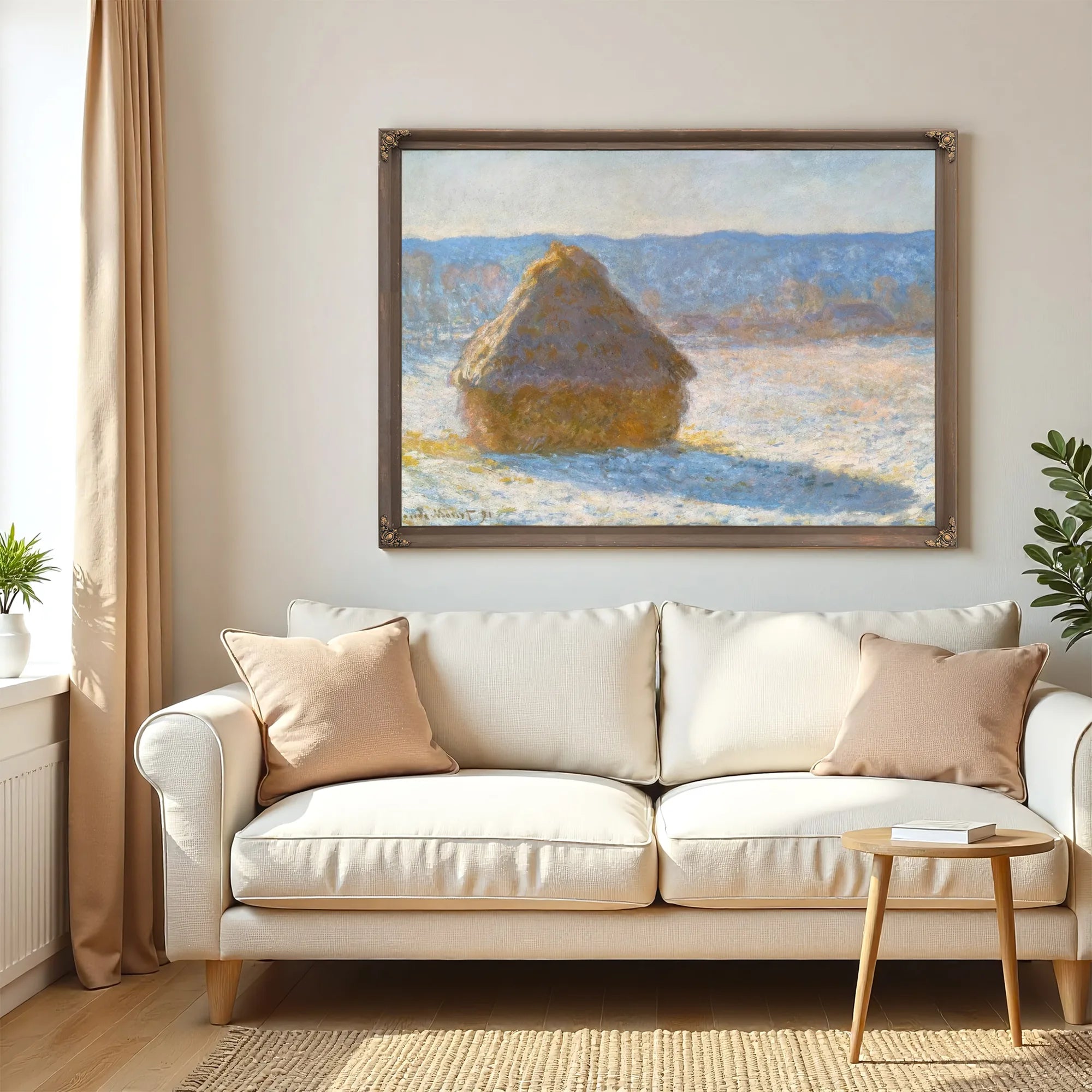 Grainstack (Snow Effect) By Claude Monet Fine Art Print