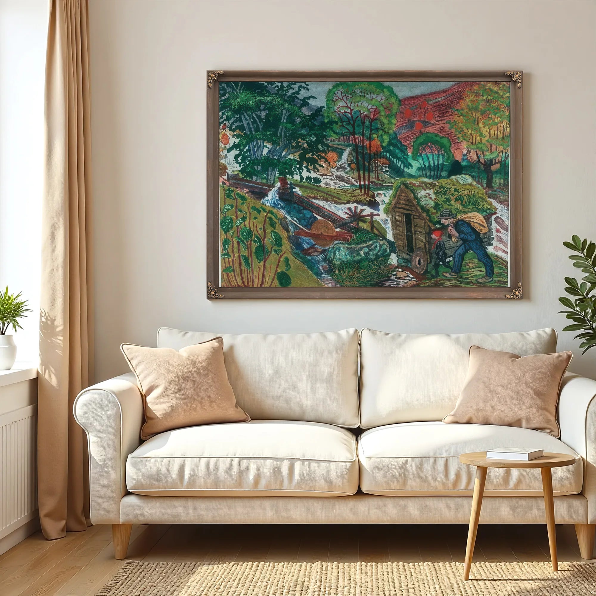 Milling Weather (Woodcut) By Nicolai Astrup Fine Art Print