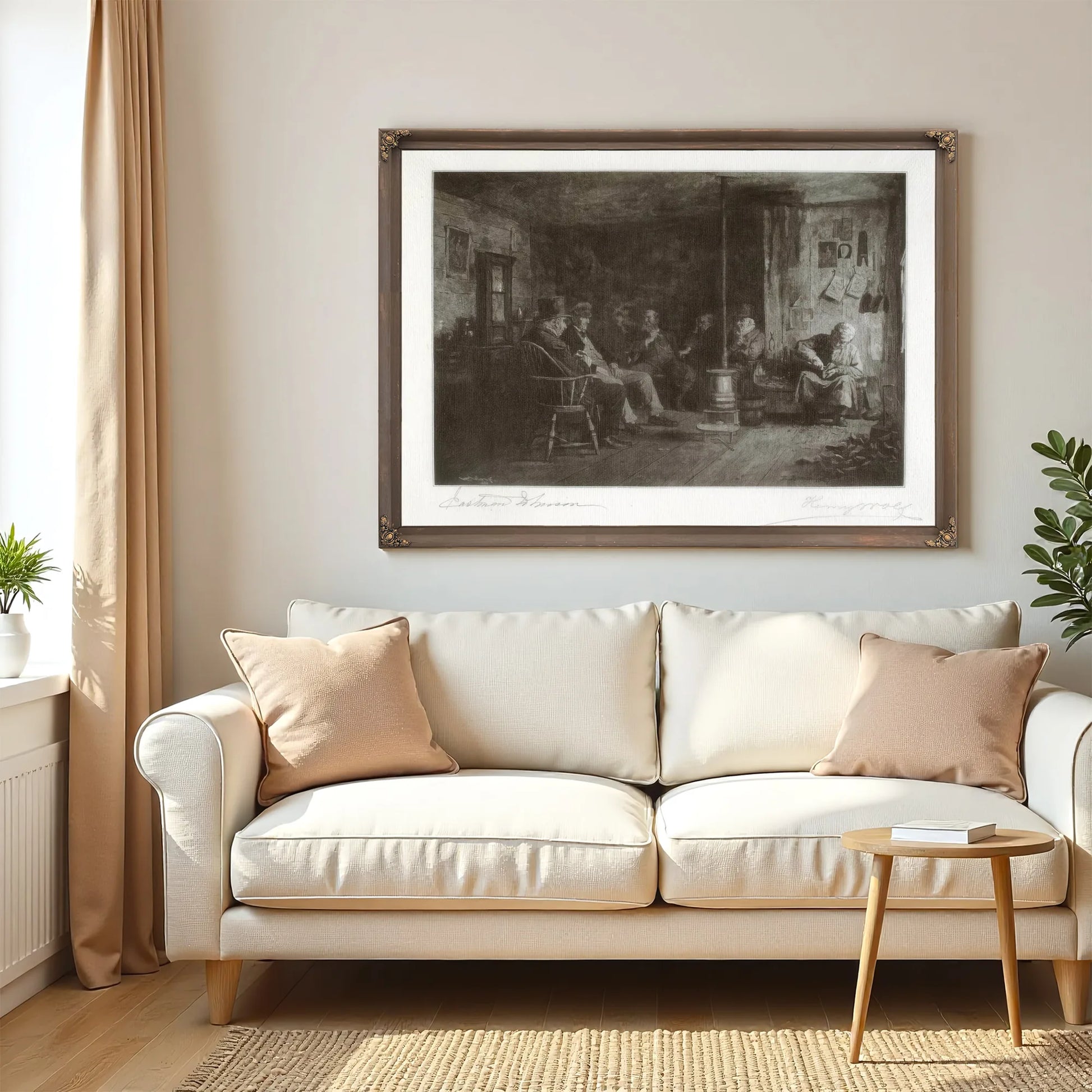 Nantucket School Of Philosophy By Eastman Johnson Fine Art Print