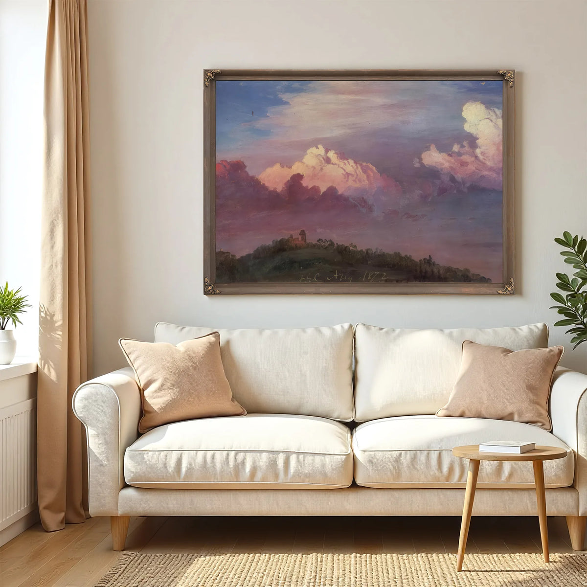 Olana In The Clouds By Frederic Edwin Church Fine Art Print