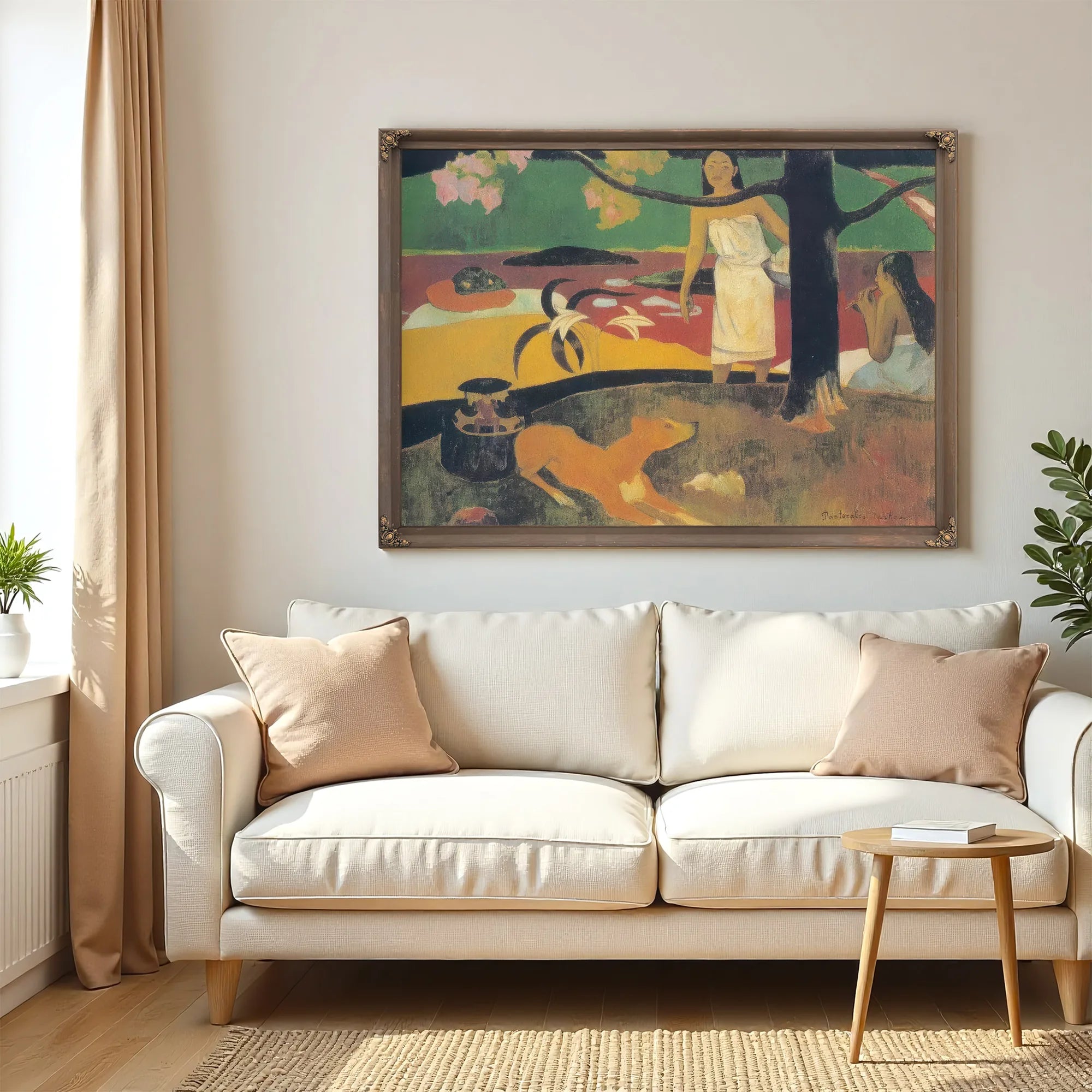 Tahitian Pastoral Scene By Paul Gauguin Fine Art Print